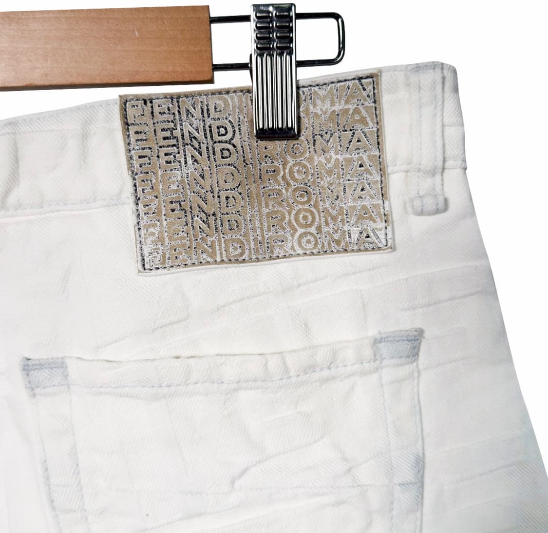 [34] 펜디 x 마크 제이콥스 남성 FF로고 쇼츠 반바지 화이트 상품이미지6