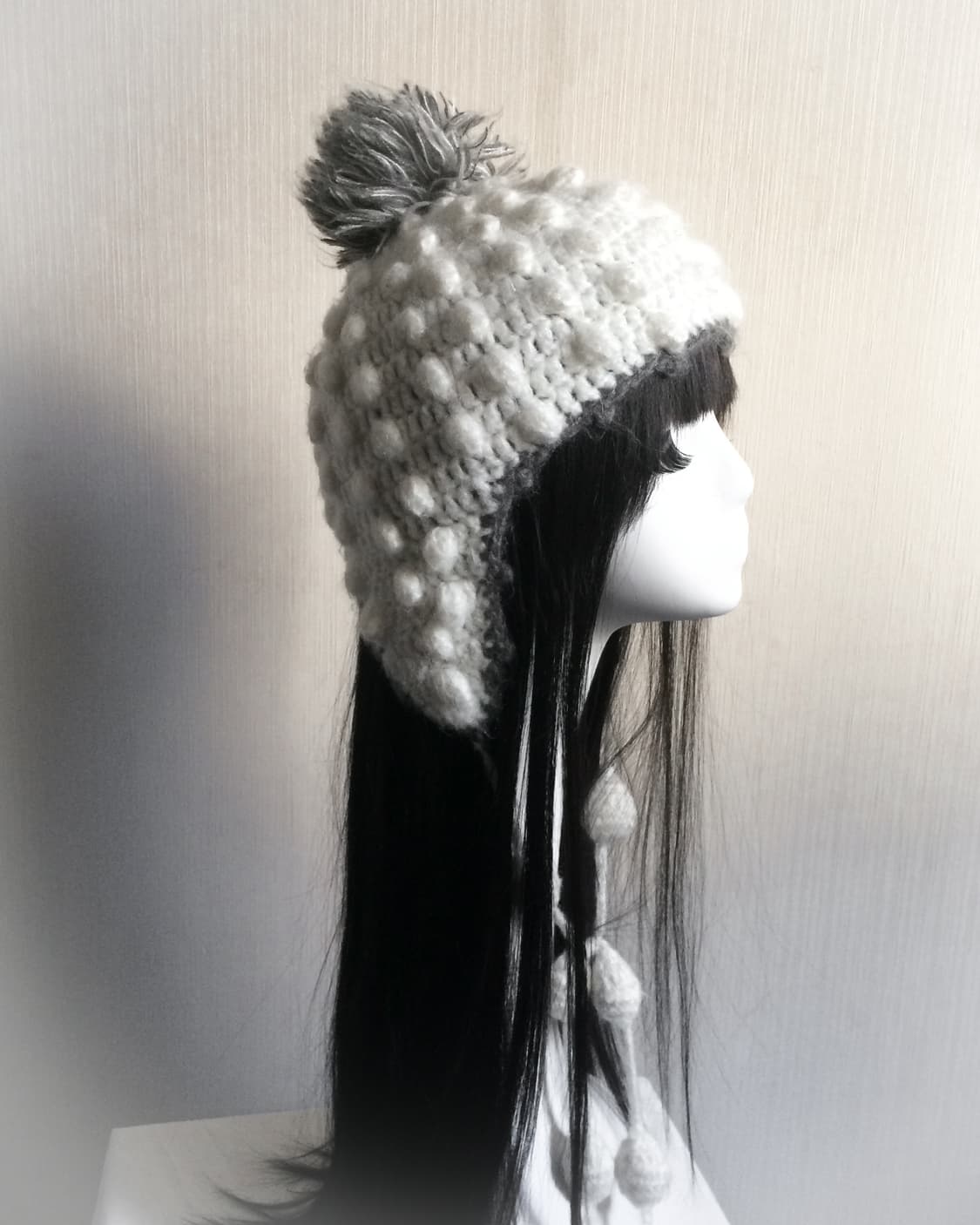  Pom pom knit beanie 상품이미지4