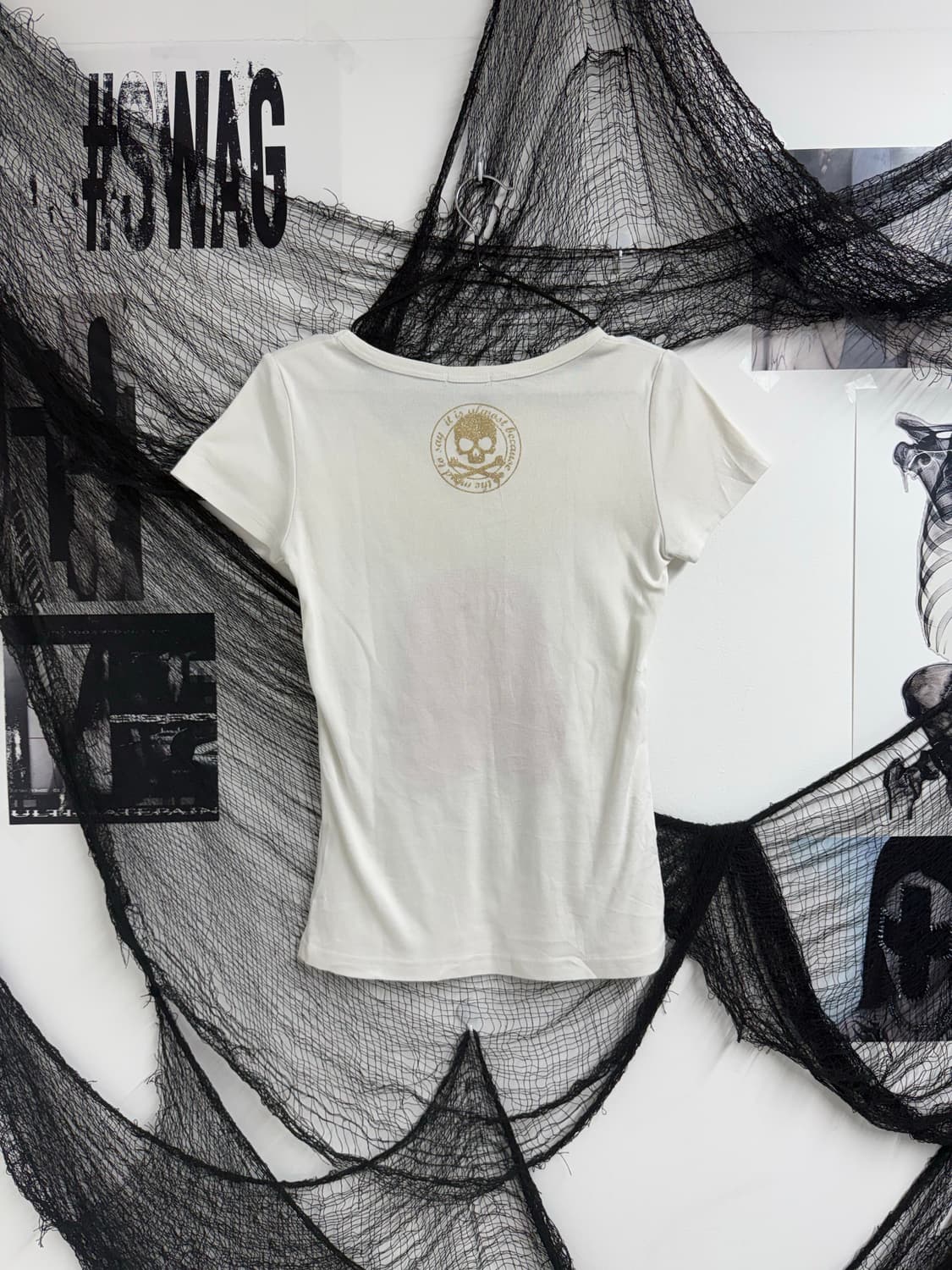 00s punk lettering skull halfsleeve 상품이미지4