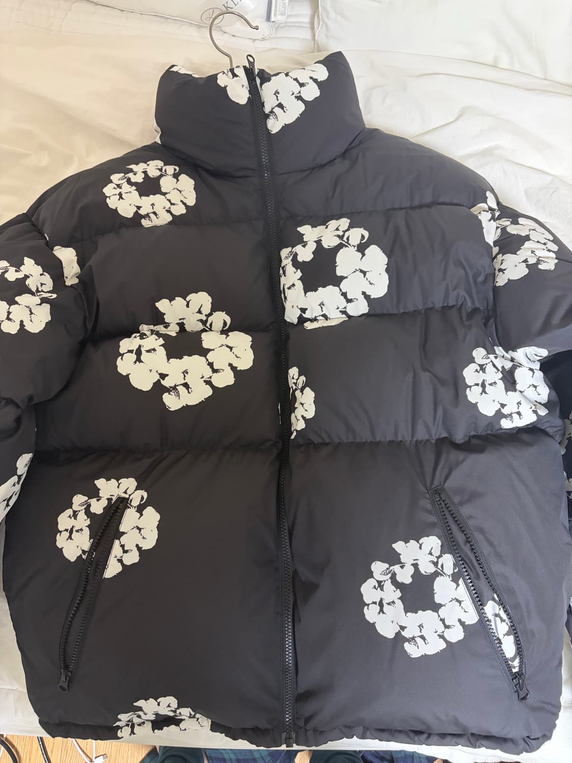 데님티어스 코튼리스 패딩 블랙 상품이미지3