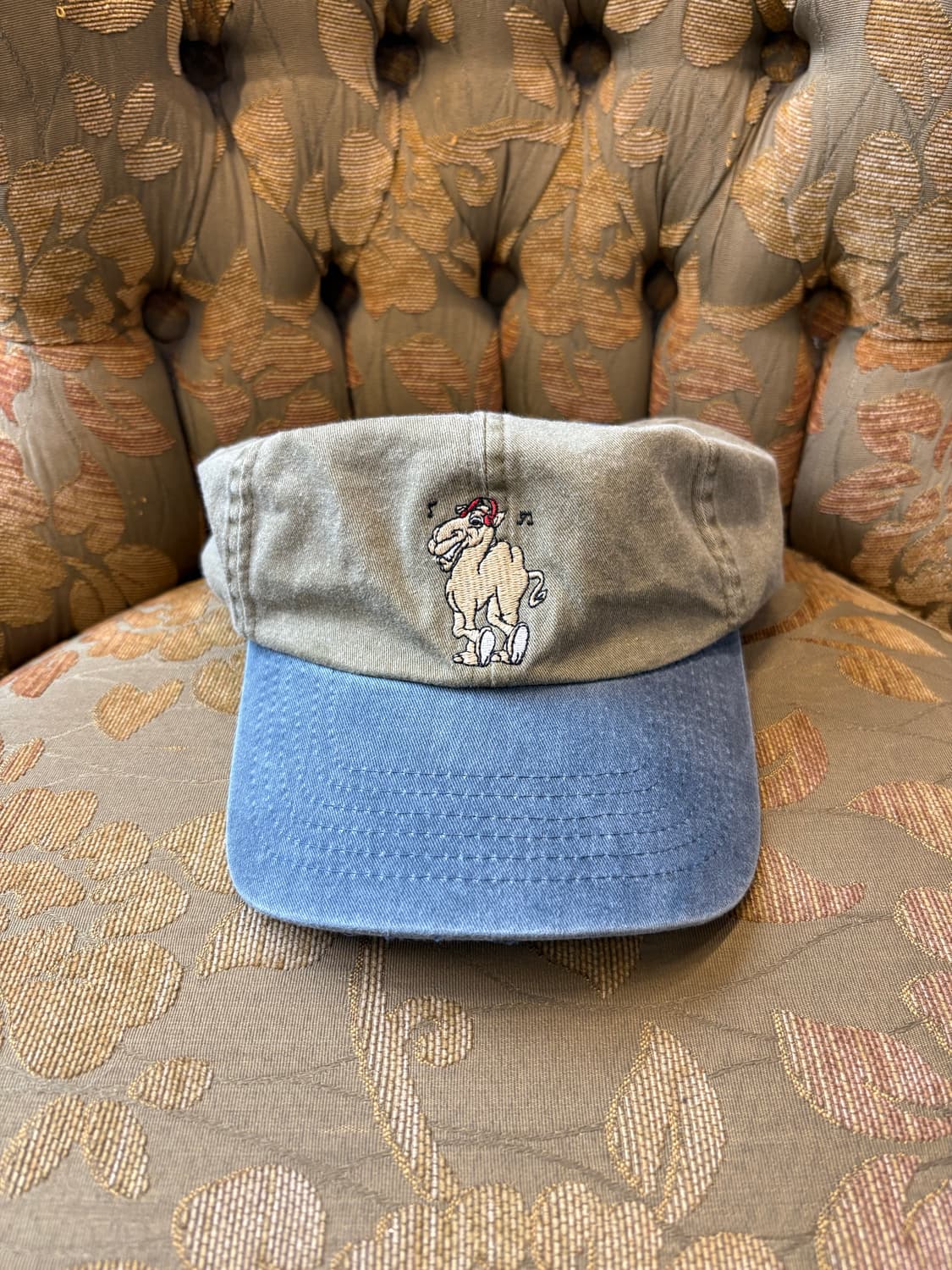 90s 카멜 패러디 빈티지 투톤 캡 상품이미지2