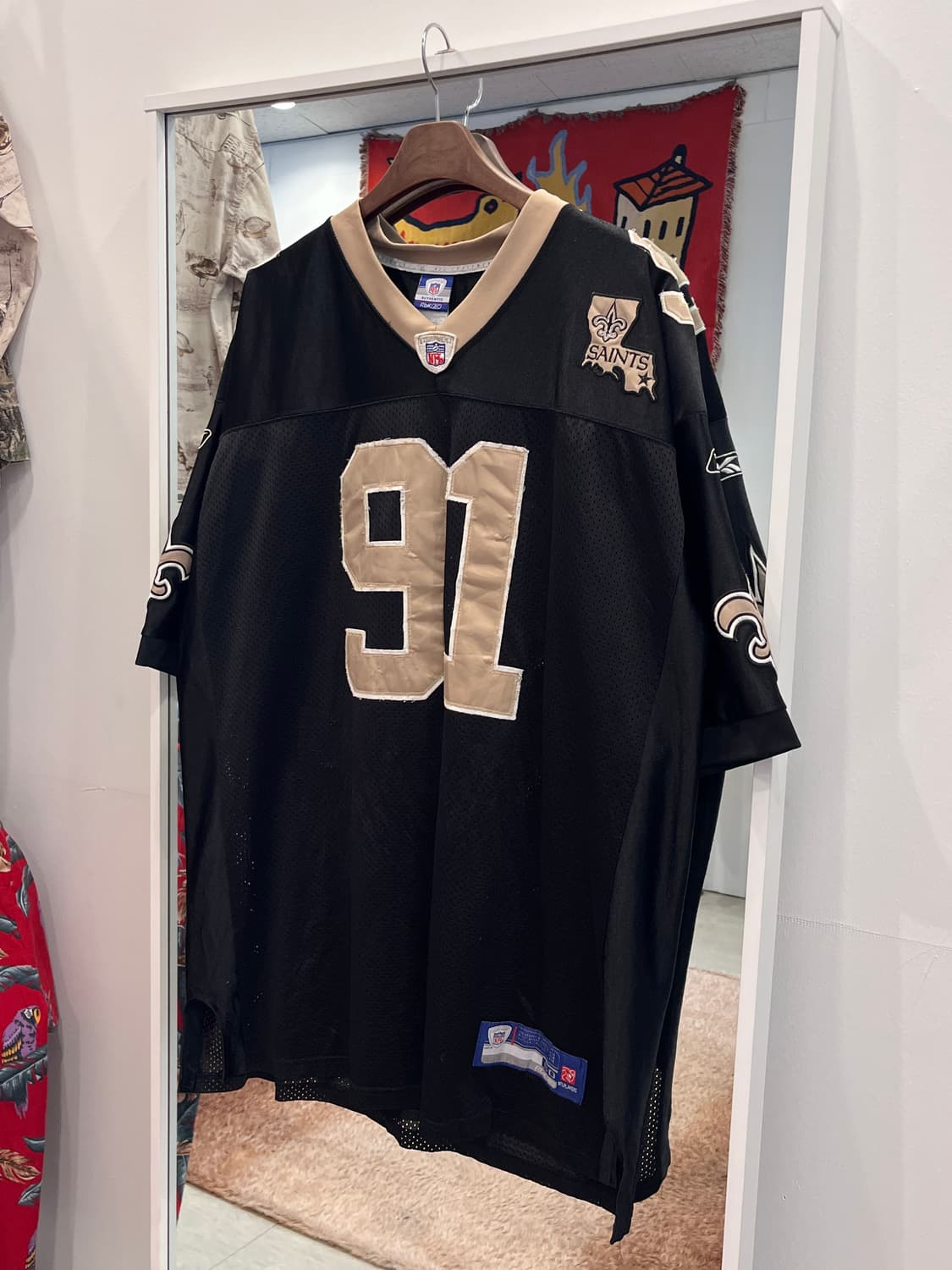 Reebok 리복 NFL 뉴올리언스 세인츠 No.91 풋볼 저지 상품이미지1