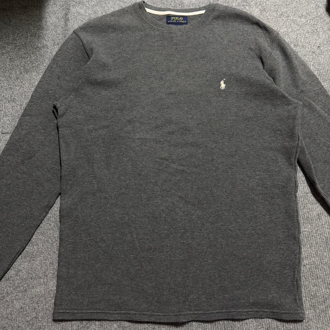 폴로 랄프로렌 진그레이 긴팔티 m 상품이미지2