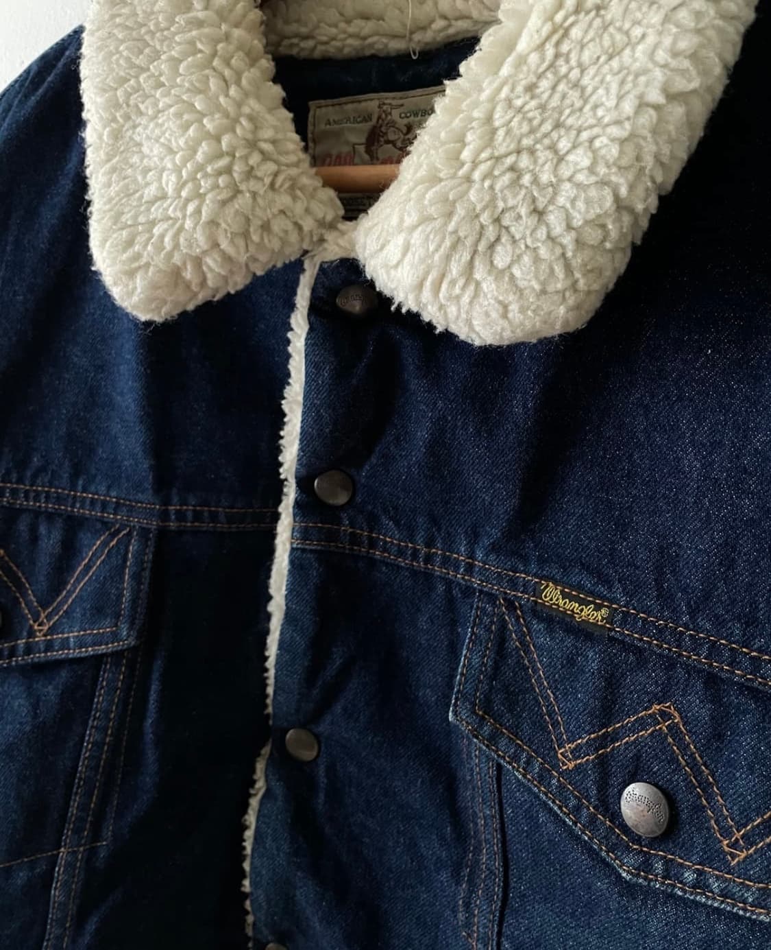 빈티지 렝글러 데님 셰르파 재킷 상품이미지1