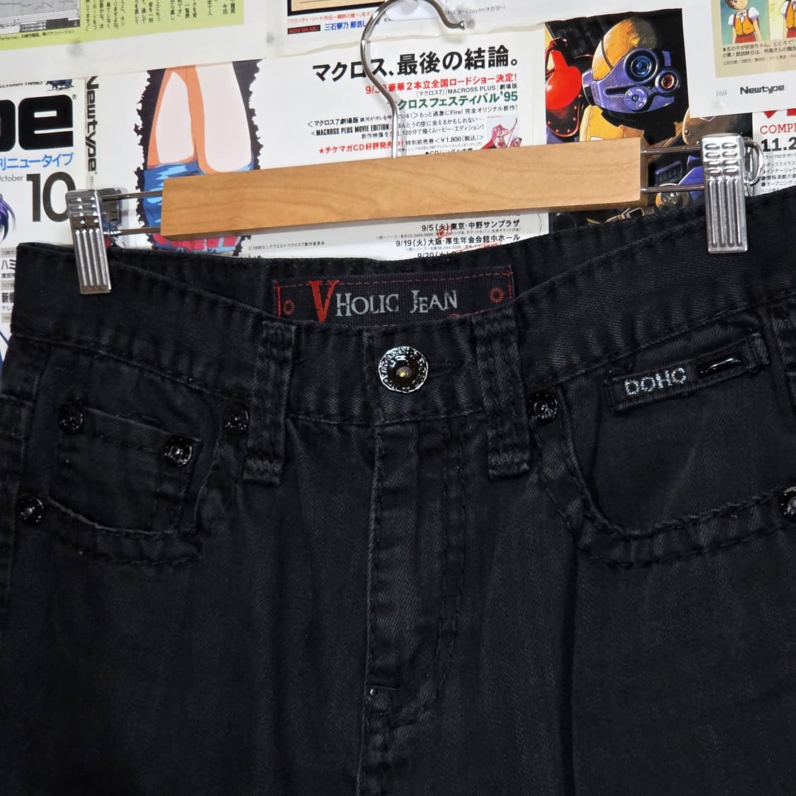 DOHC 락시크 펑크 스터드 블랙 코튼 팬츠 상품이미지7