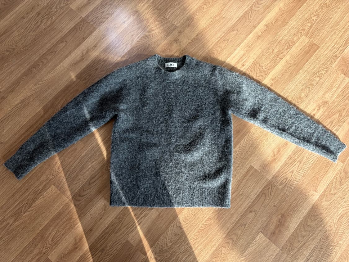 쿠어 헤어리 알파카 블렌드 크루넥 스웨터 상품이미지2