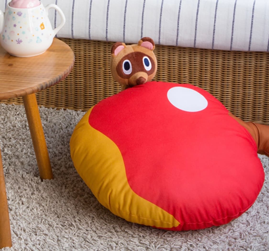 (미개봉) 동물의숲 희귀 레어 콩돌밤돌 사과 쿠션 이치방쿠지 제일복권 상품이미지1