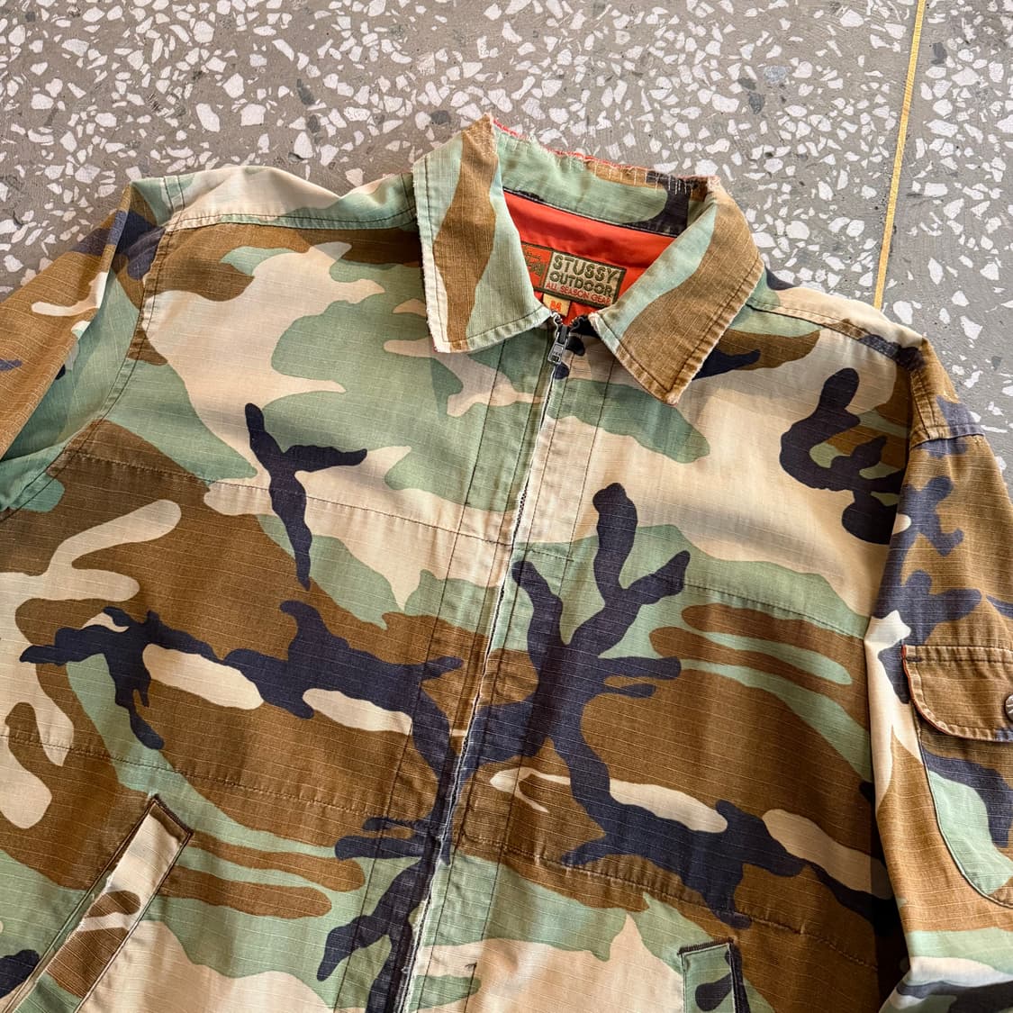 90-00s 올드 스투시 아웃도어 스윙탑 자켓 상품이미지4