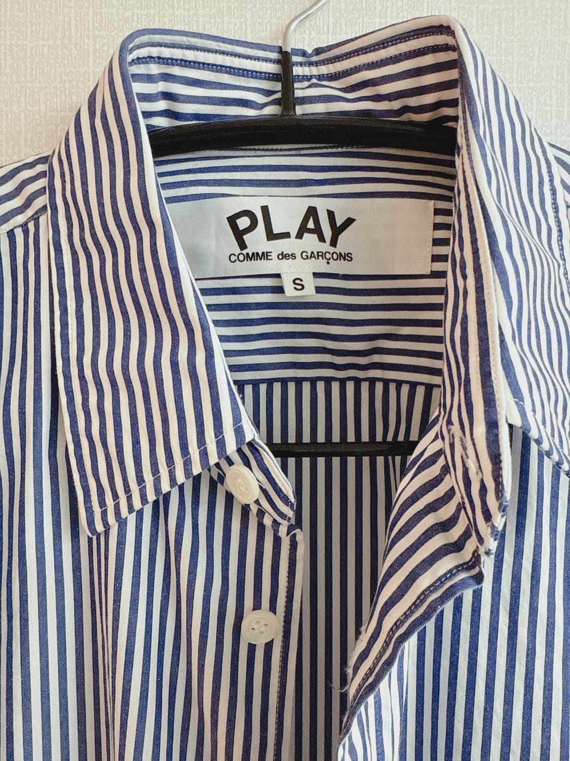 꼼데가르송 스트라이프 블랙와펜셔츠 상품이미지3