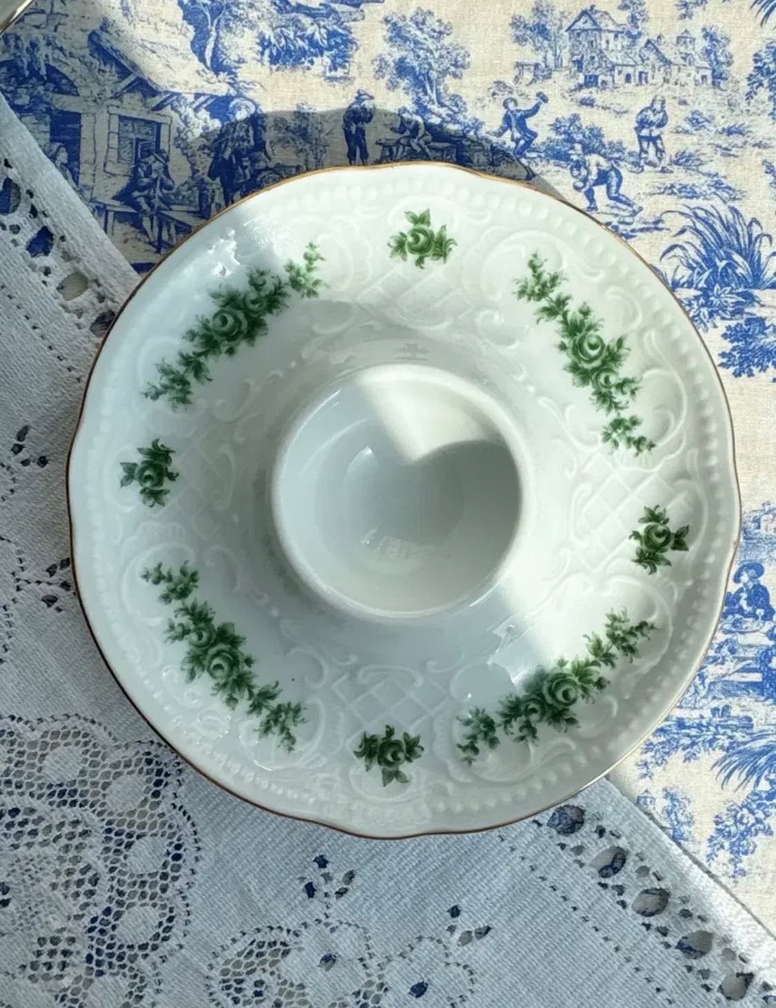 독일 빈티지 젤트만바이덴 바바리아 비엔나로즈 에그볼 상품이미지1