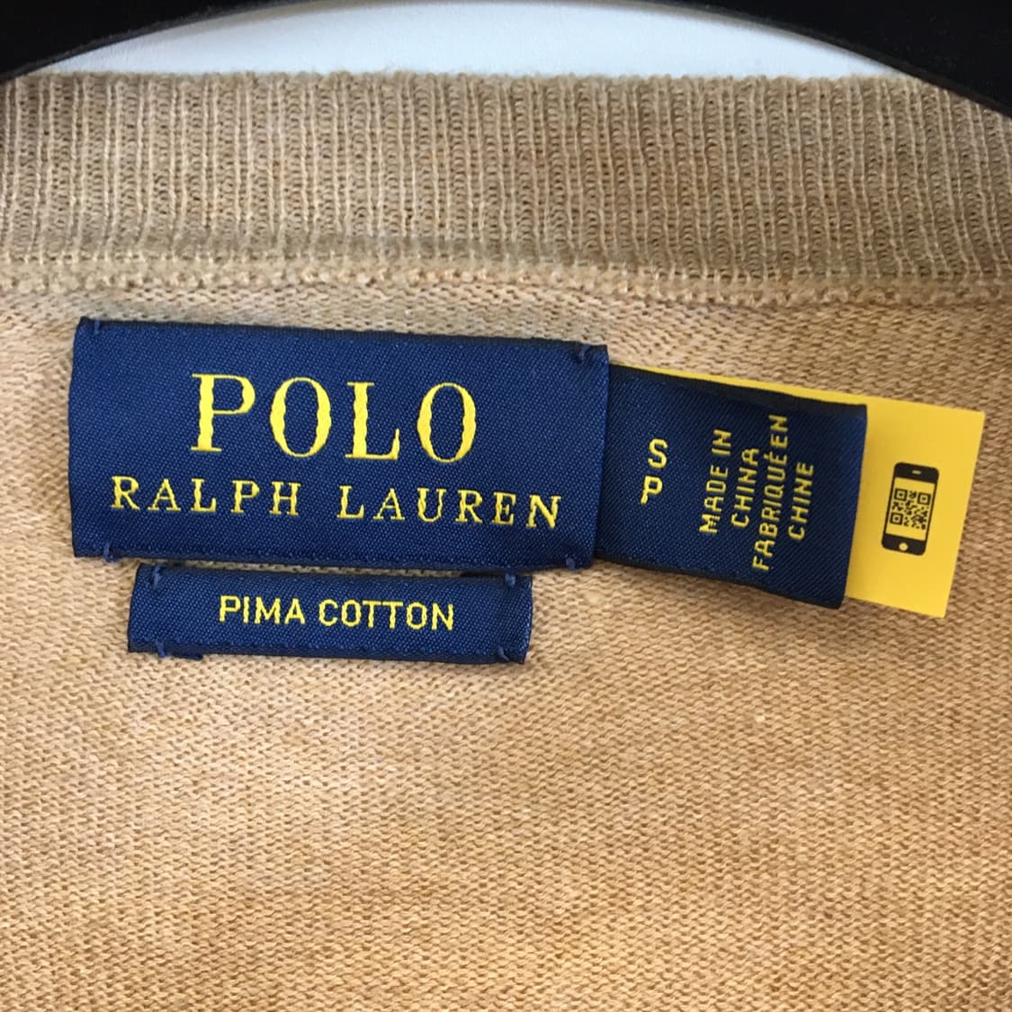 폴로 랄프로렌 QR백화점판 화이트포니 피마코튼 가디건 S  상품이미지5