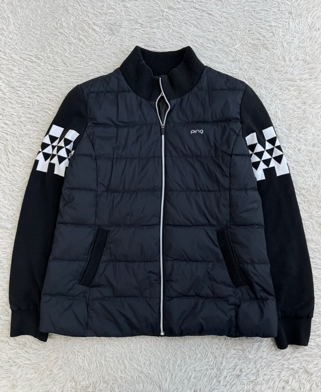 핑 덕다운 니트 패딩/#571 상품이미지1