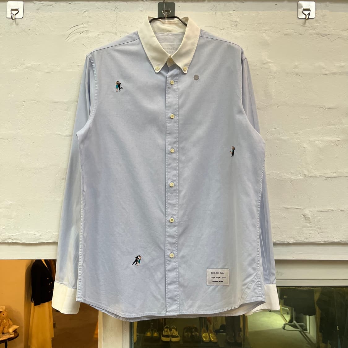 Customellow X 정연두 자수 클레릭 셔츠 XL 상품이미지1