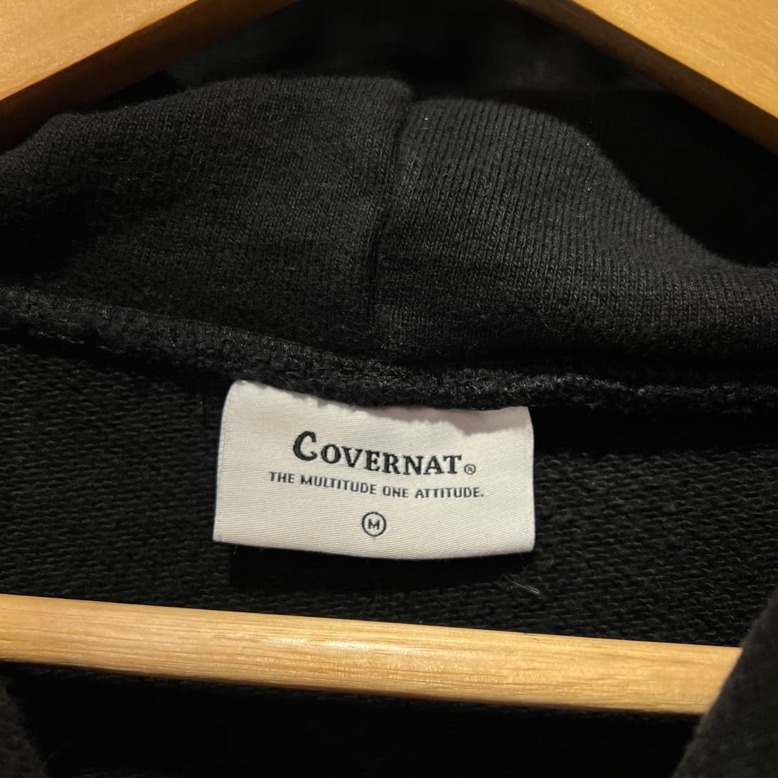 커버낫 블랙 후드집업 상품이미지3