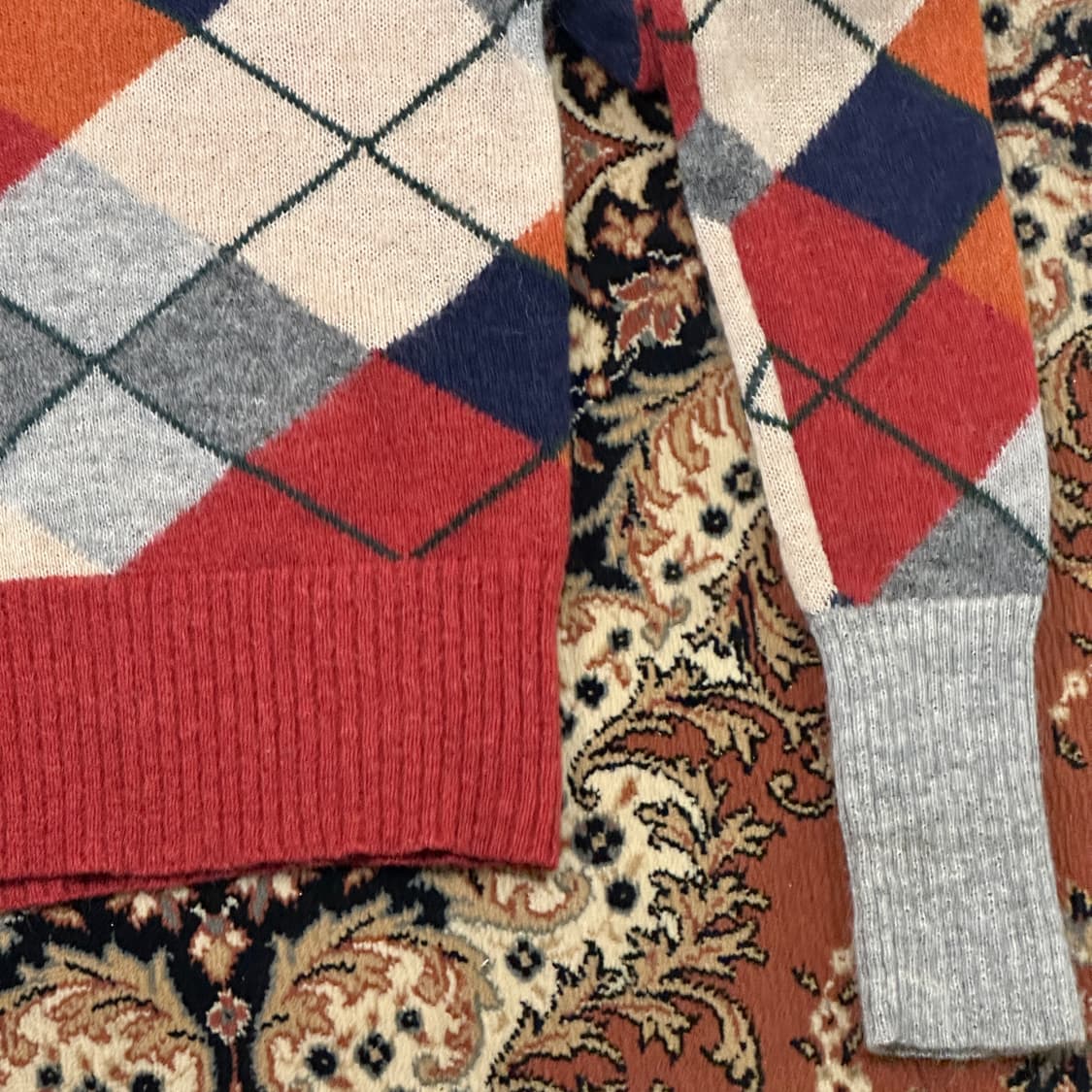 비비안웨스트우드 orb 아가일 모헤어 니트 (S) 상품이미지6