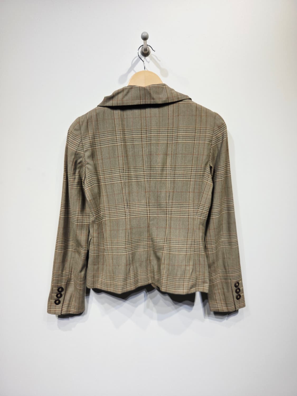 MOSCHINO 모스키노 칩앤시크 꼬임 넥 체크 자켓 상품이미지6