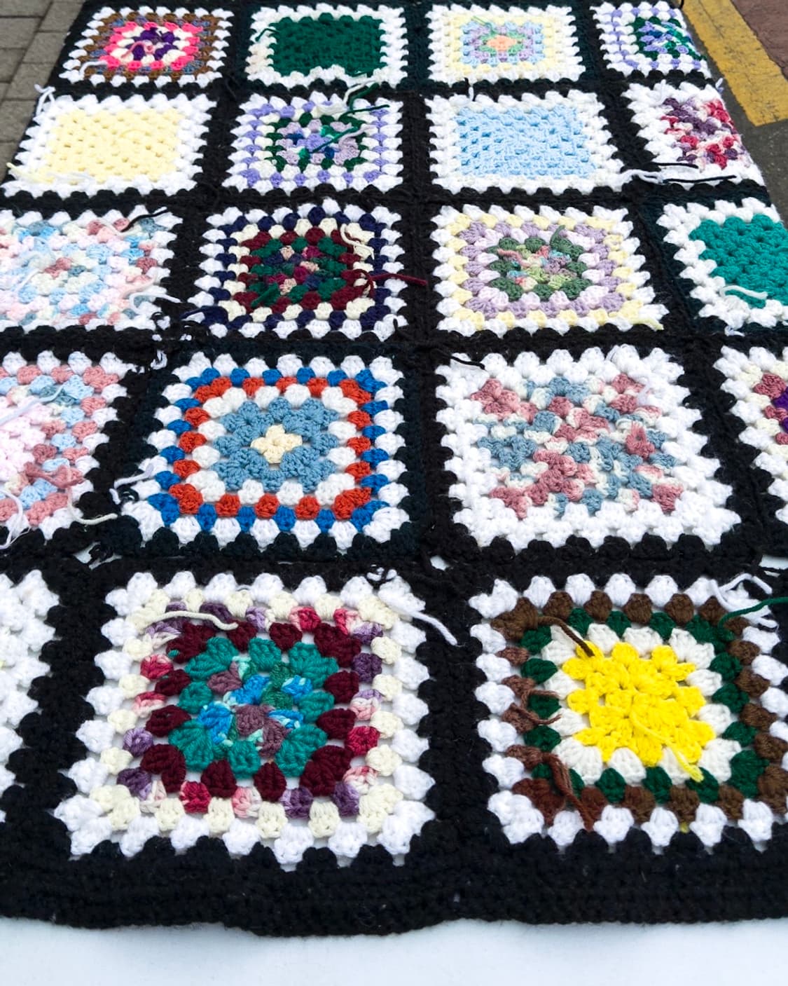 빈티지 소품 USA 크로셰 블랭킷 상품이미지1