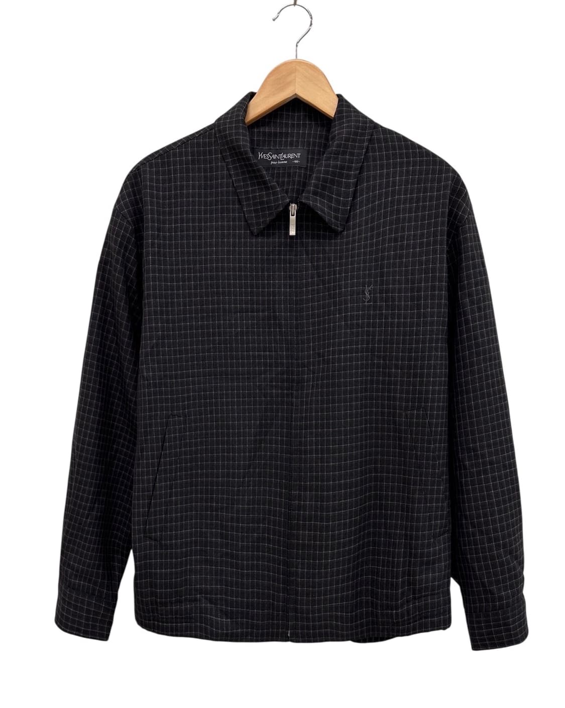 YSL 체크 자켓 블랙 (L~XL) 상품이미지1