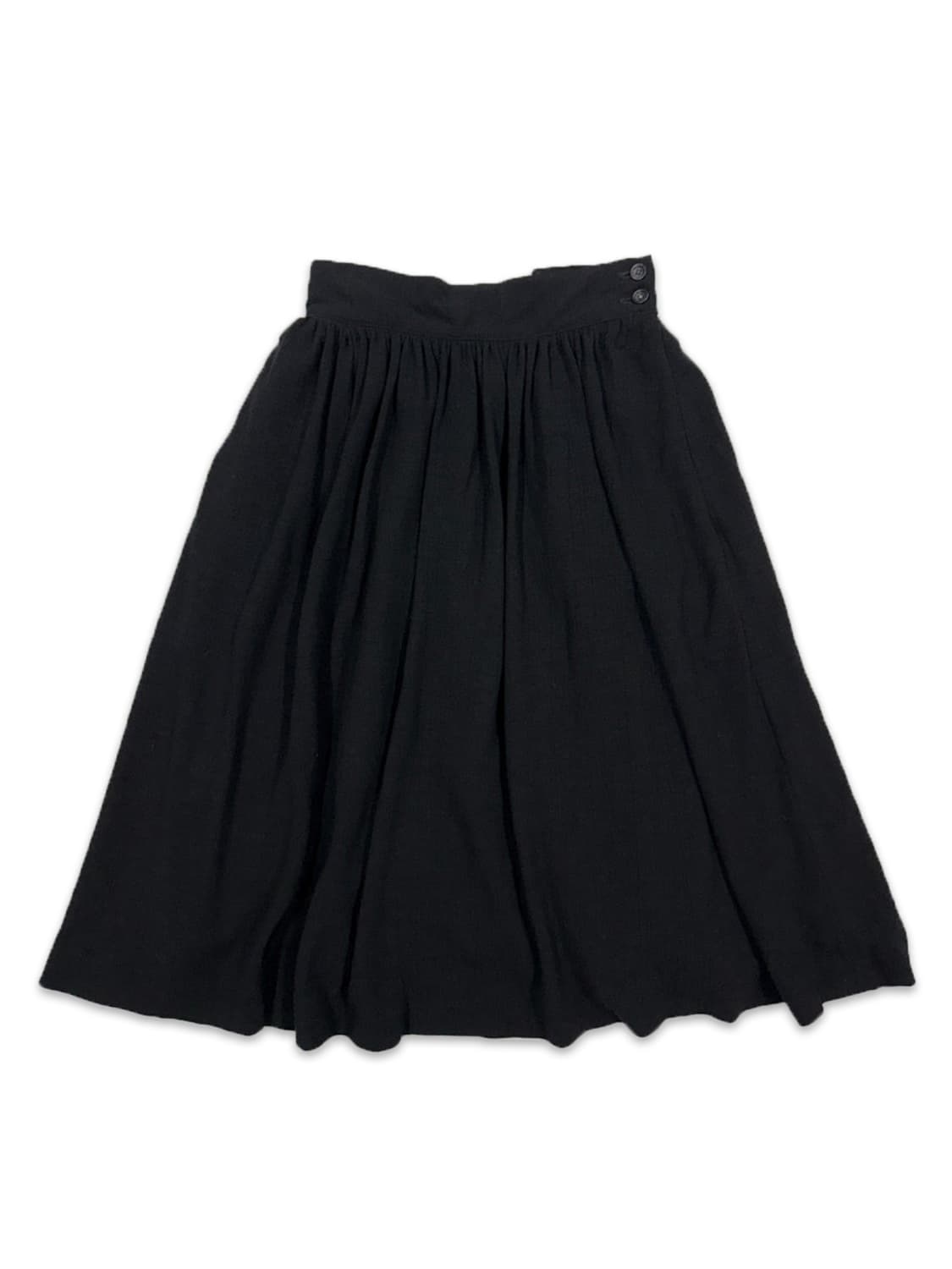 빈티지 블랙 플레어 미디 스커트 상품이미지1