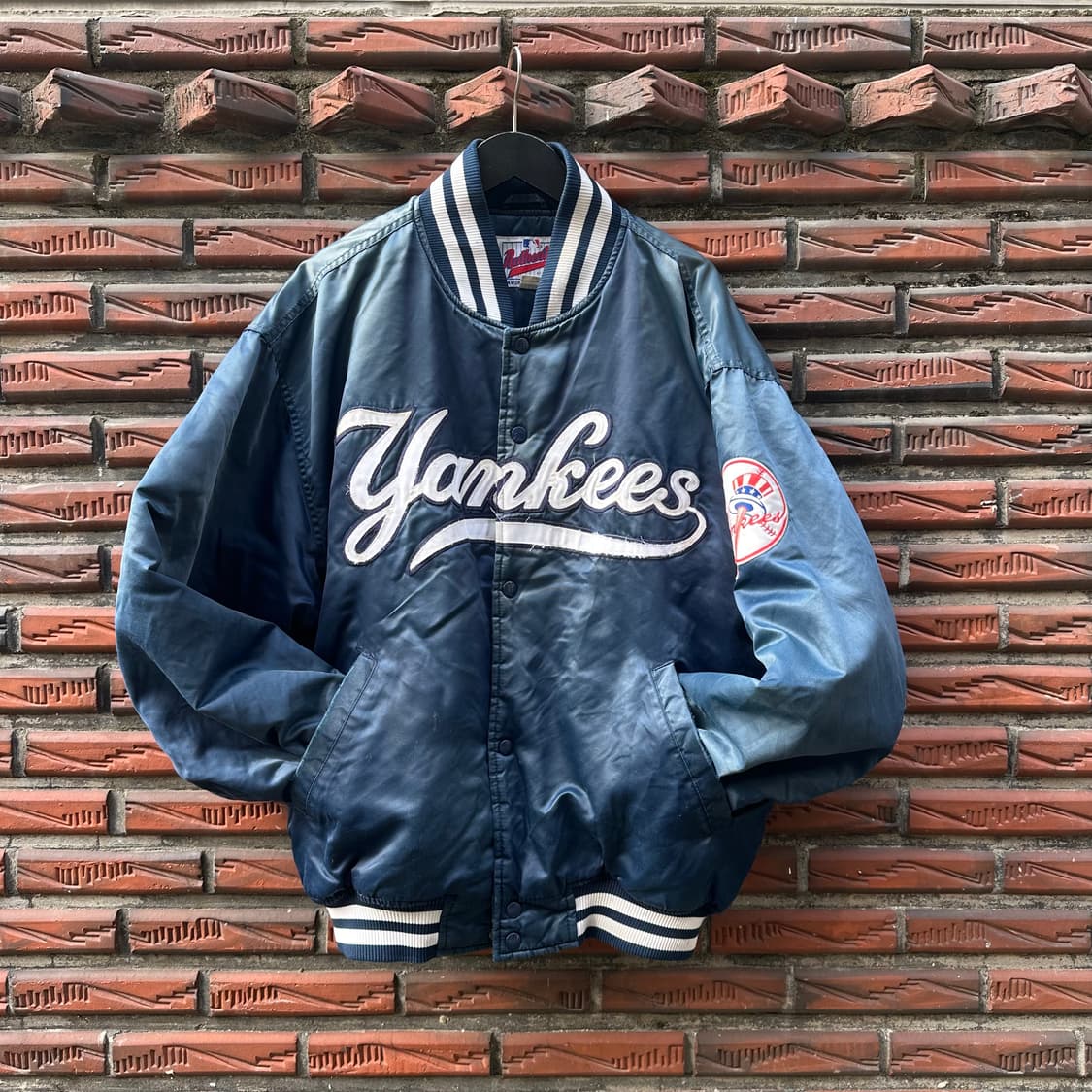 빈티지 00s 스타터 뉴욕 양키즈 바시티 자켓  상품이미지1