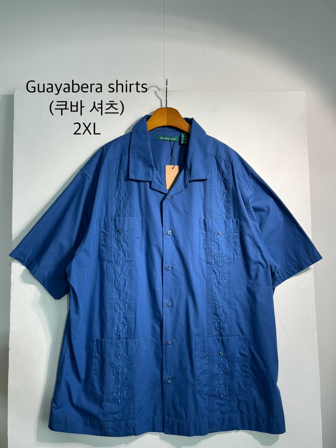 Guayabera shirts (쿠바 셔츠) 2XL 상품이미지1