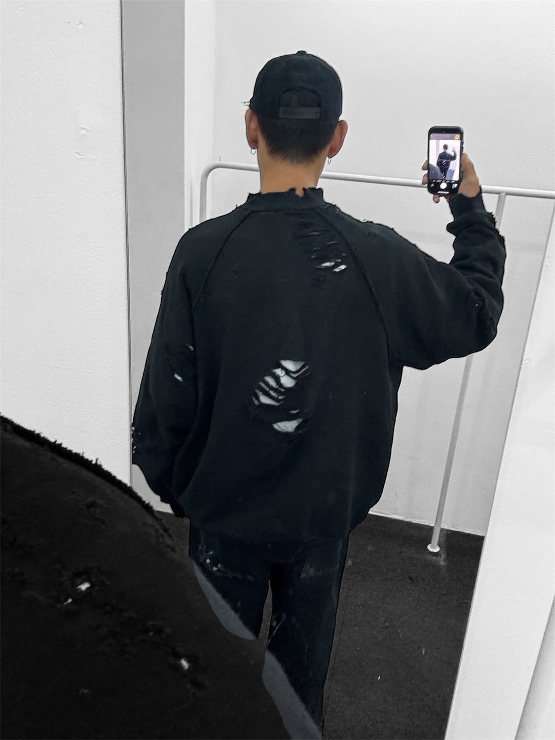 빈티지 디시트레스 집업 상품이미지3