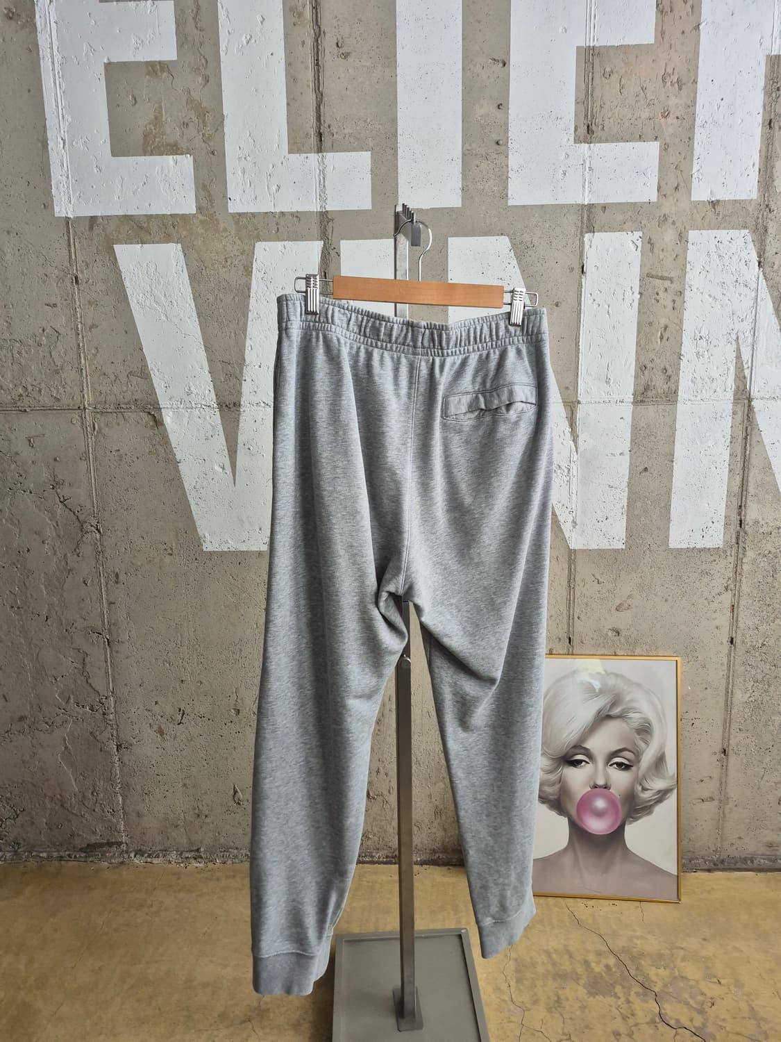 남성L)나이키 회색 트레이닝 바지(MPT1 상품이미지4