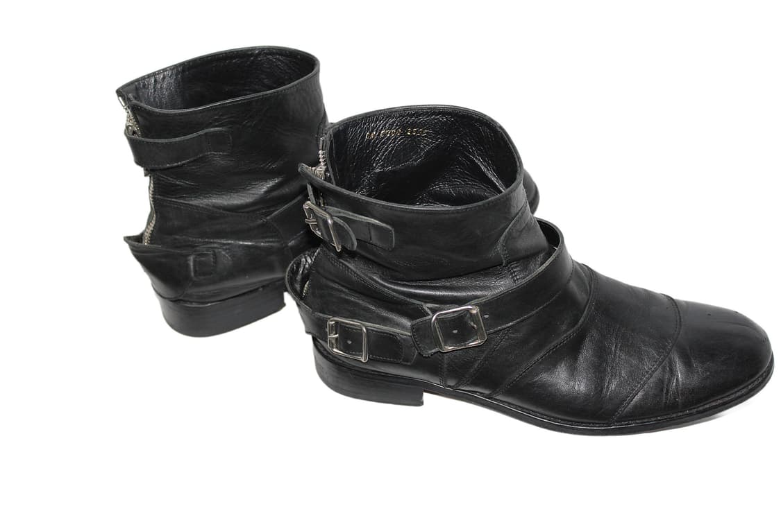 2000s JAPAN 스트랩 레더 부츠 상품이미지6