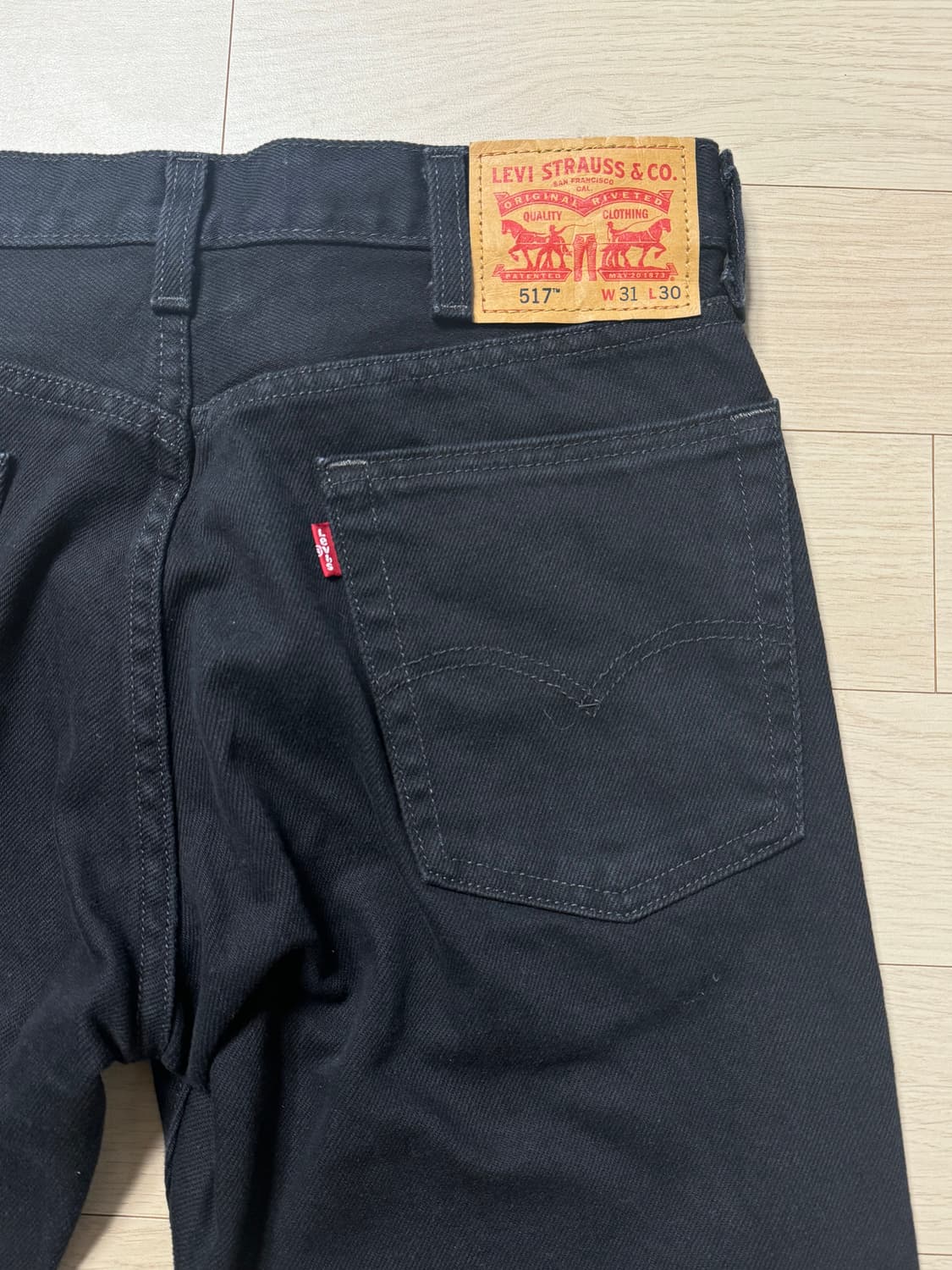 리바이스 517 블랙진 31/30 상품이미지2