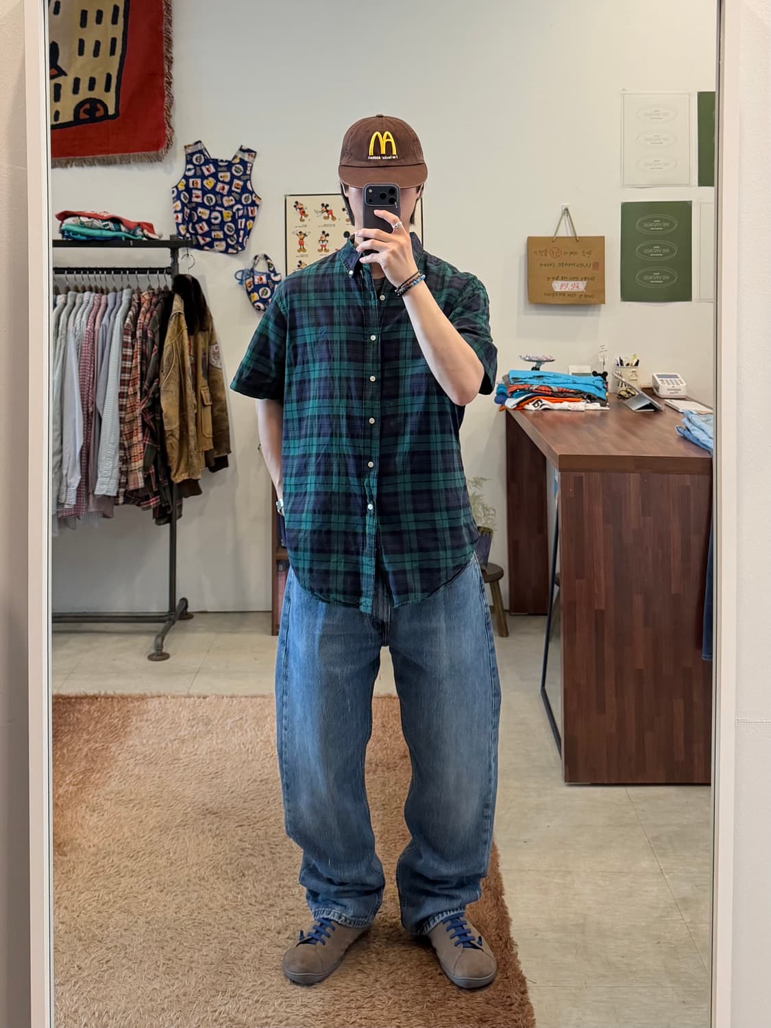 Polo ralph lauren 폴로 랄프로렌 타탄 체크 반팔 셔츠 상품이미지2