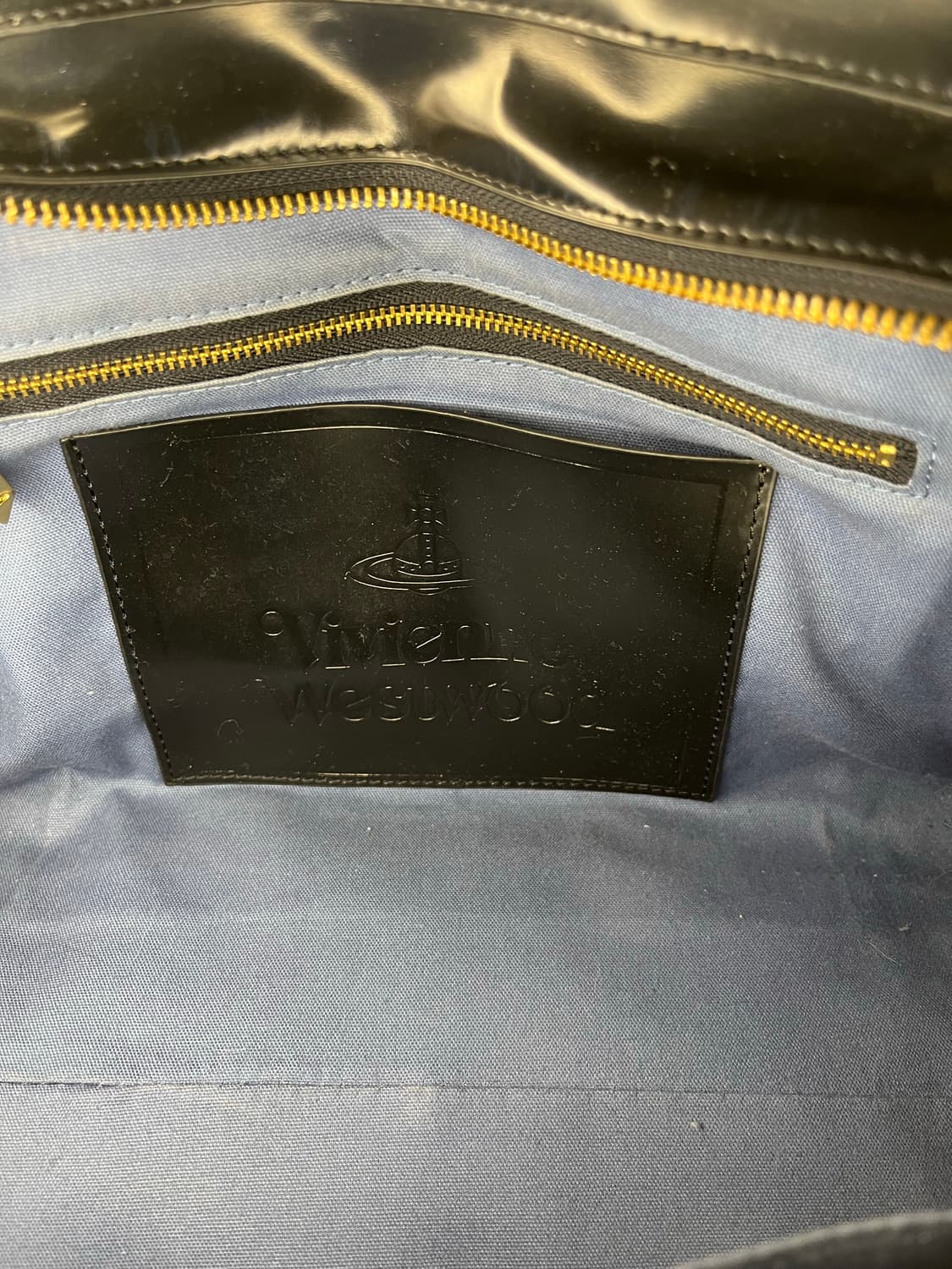 비비안 웨스트우드 오브 플로럴 그래픽 페이턴트 토트백 상품이미지7