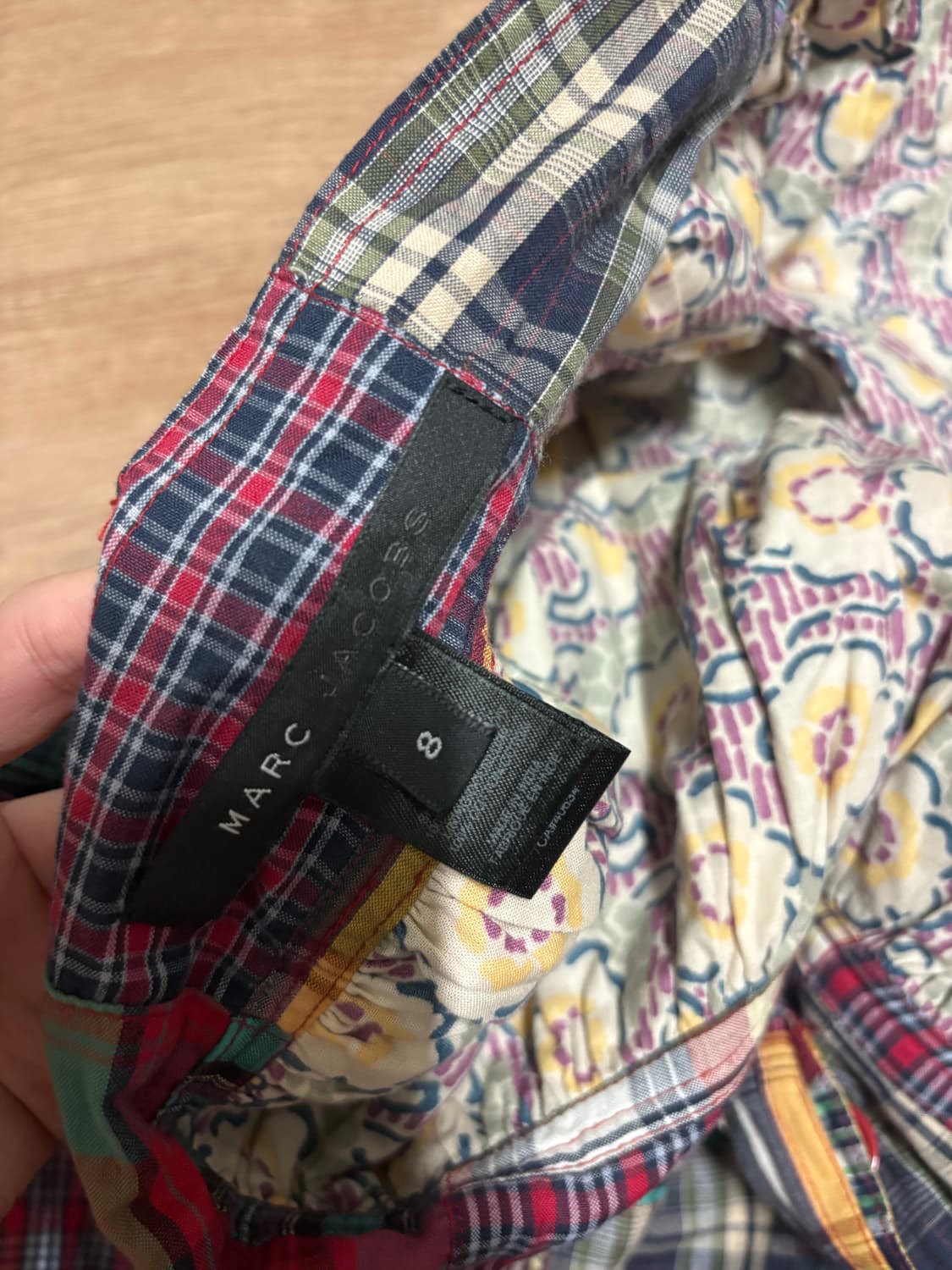 마크제이콥스 패치워크 체크 스커트 상품이미지3