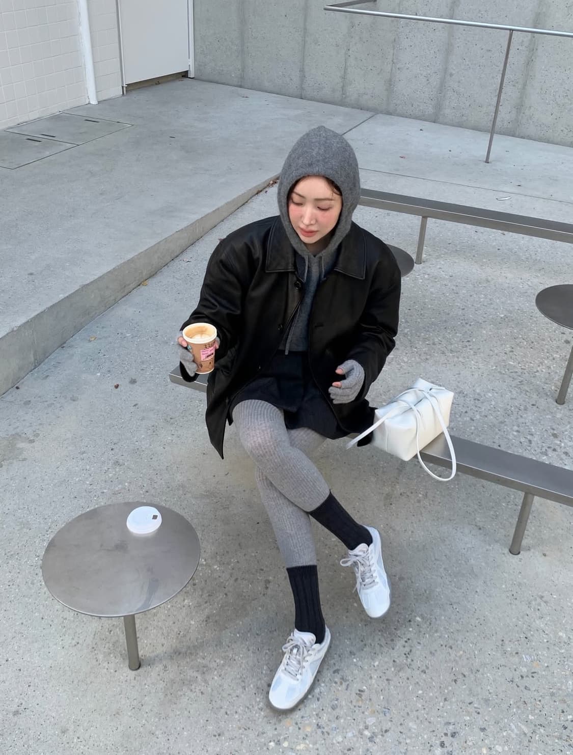 렉토 RECTO 빈티지 레더 초어 자켓 블랙 상품이미지1