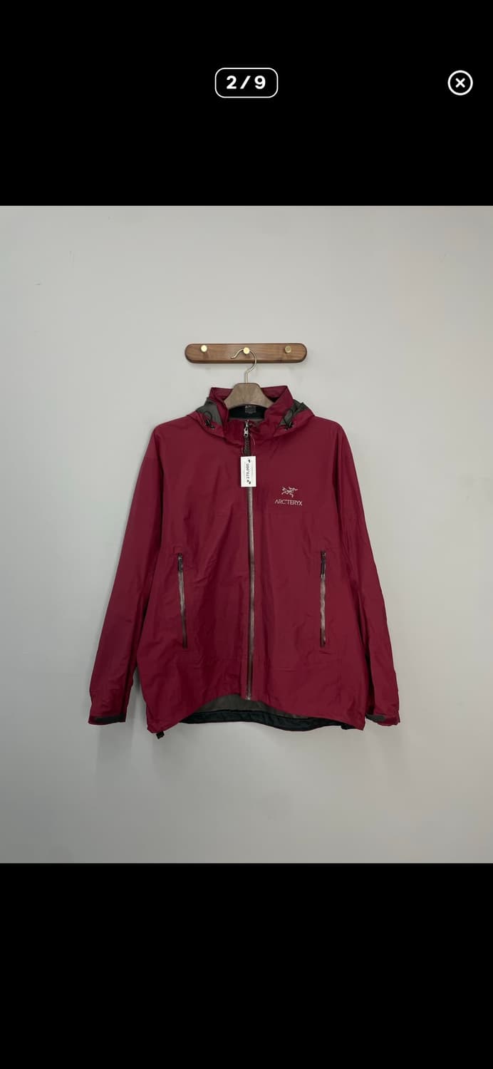 아크테릭스 버건디 고어텍스 베타 바람막이자켓 A3572 상품이미지2