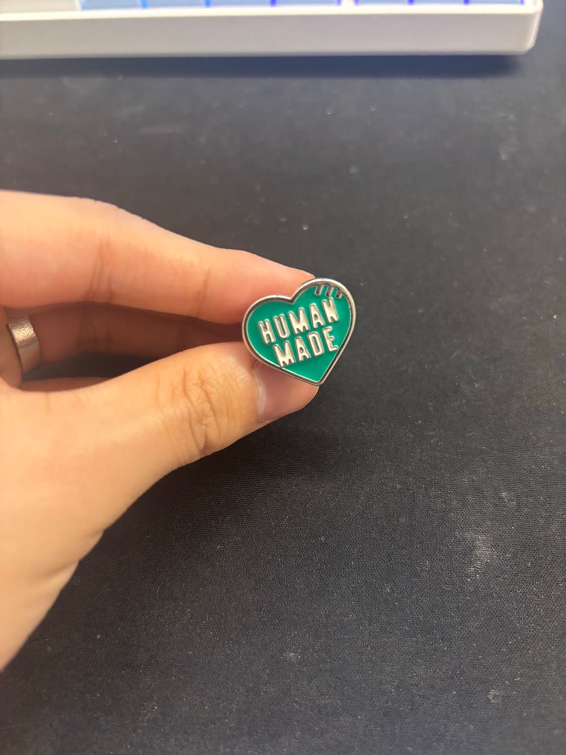 (os) 휴먼메이드 하트링 그린  상품이미지2