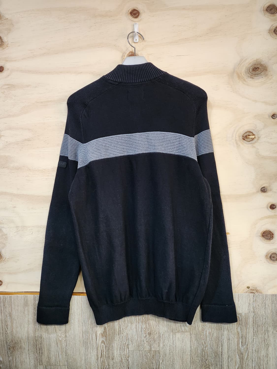 496) 바버 Barbour 남성 반집업 니트 상품이미지2