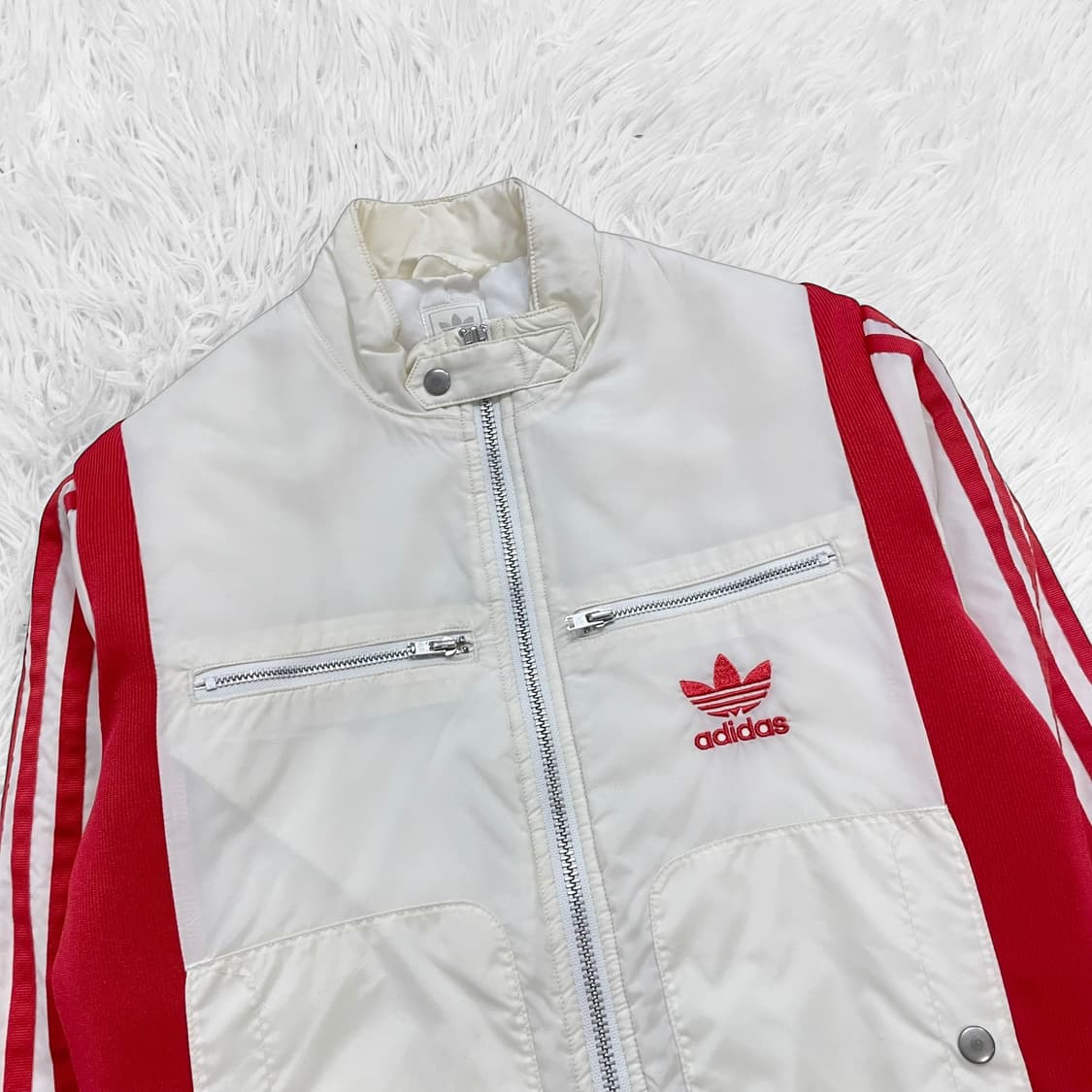 아디다스 프란체스카 레이싱 패디드 자켓 화이트 상품이미지3