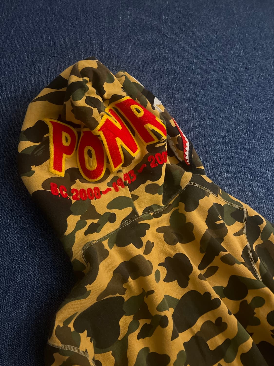 A Bathing Ape 베이프 후드집업 XL PONR 퍼스트 카모 상품이미지3