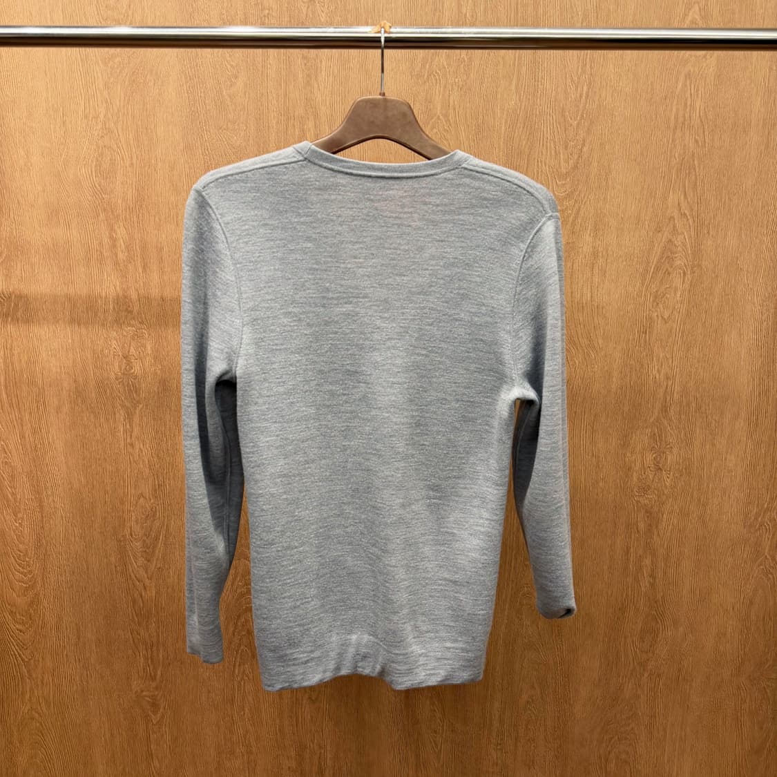 조셉 리버시블 니트 집업 가디건 배색 스티치 라인 디테일 카키 그레이 상품이미지7