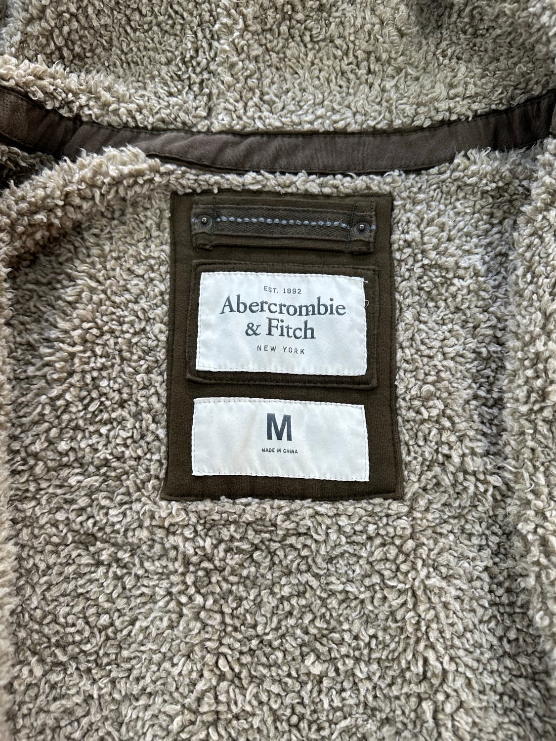 아베크롬비 양털울프죠 후드자켓 카키브라운 상품이미지7