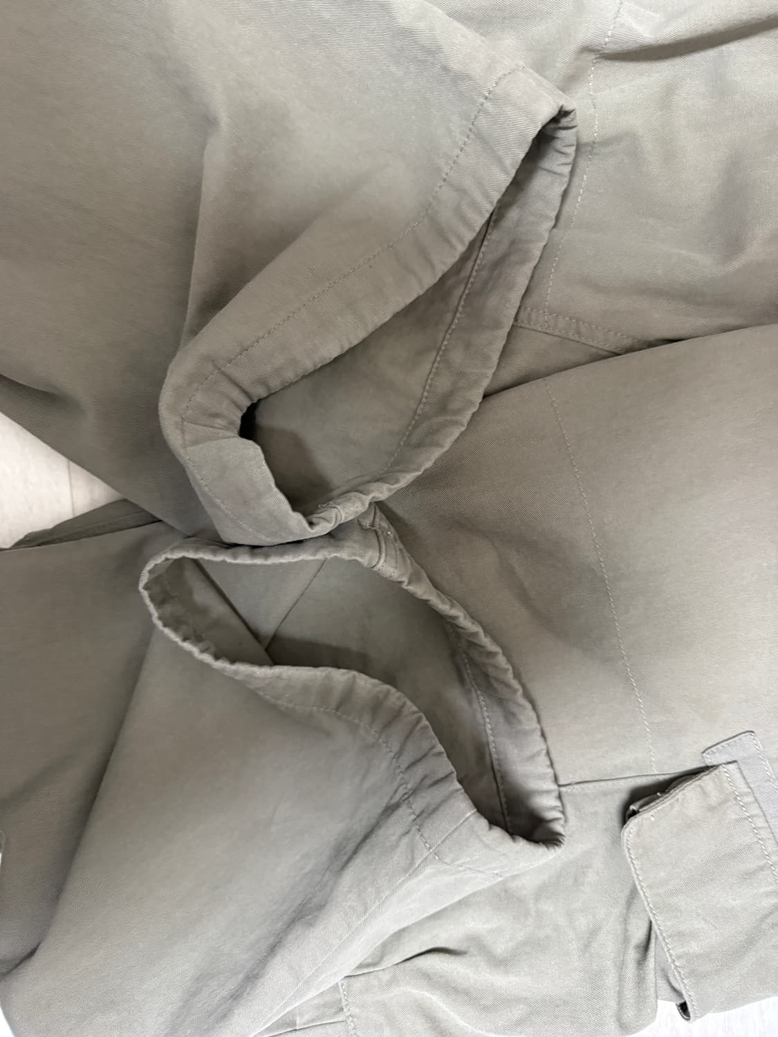 폴리테루 벨티드 카고 팬츠 1.2v 올리브 그레이 상품이미지3