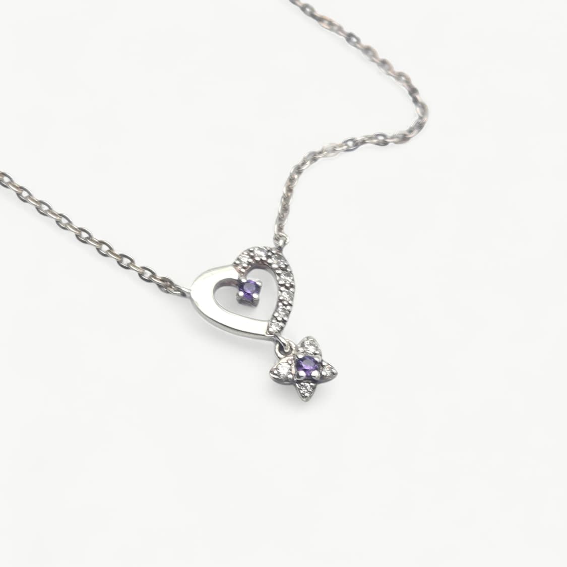 안나수이 하트 나비 펜던트 실버 목걸이 상품이미지8