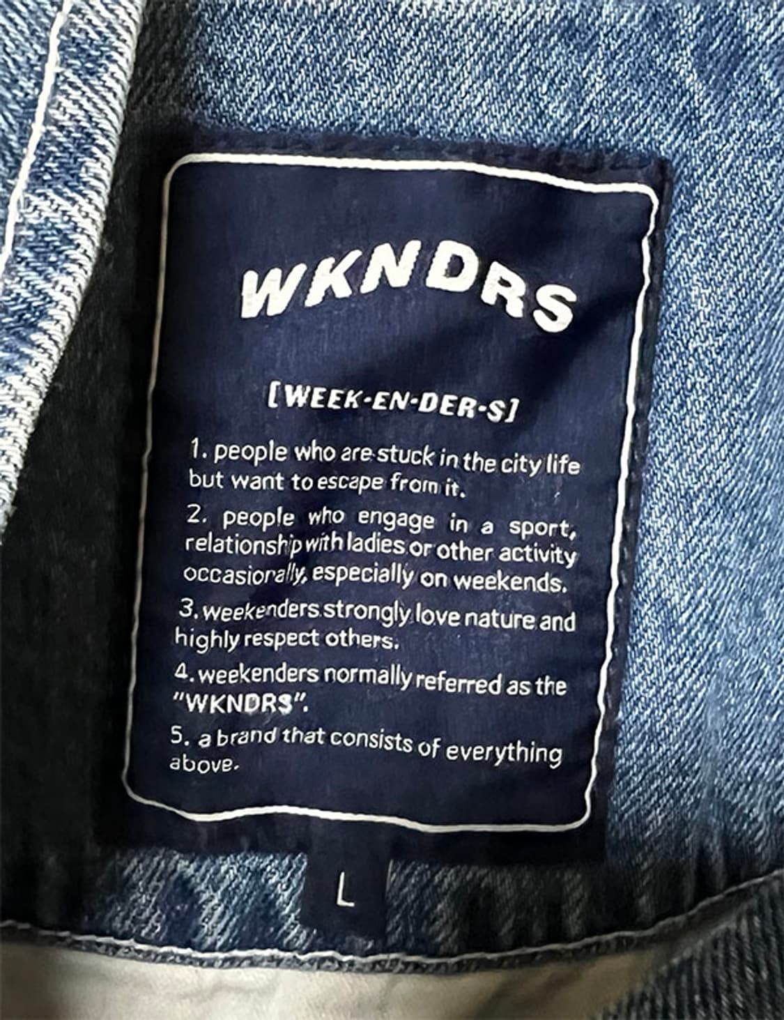 위켄더스 남자 청자켓 춘추 오버핏 구교환 희귀템 100-105 상품이미지3