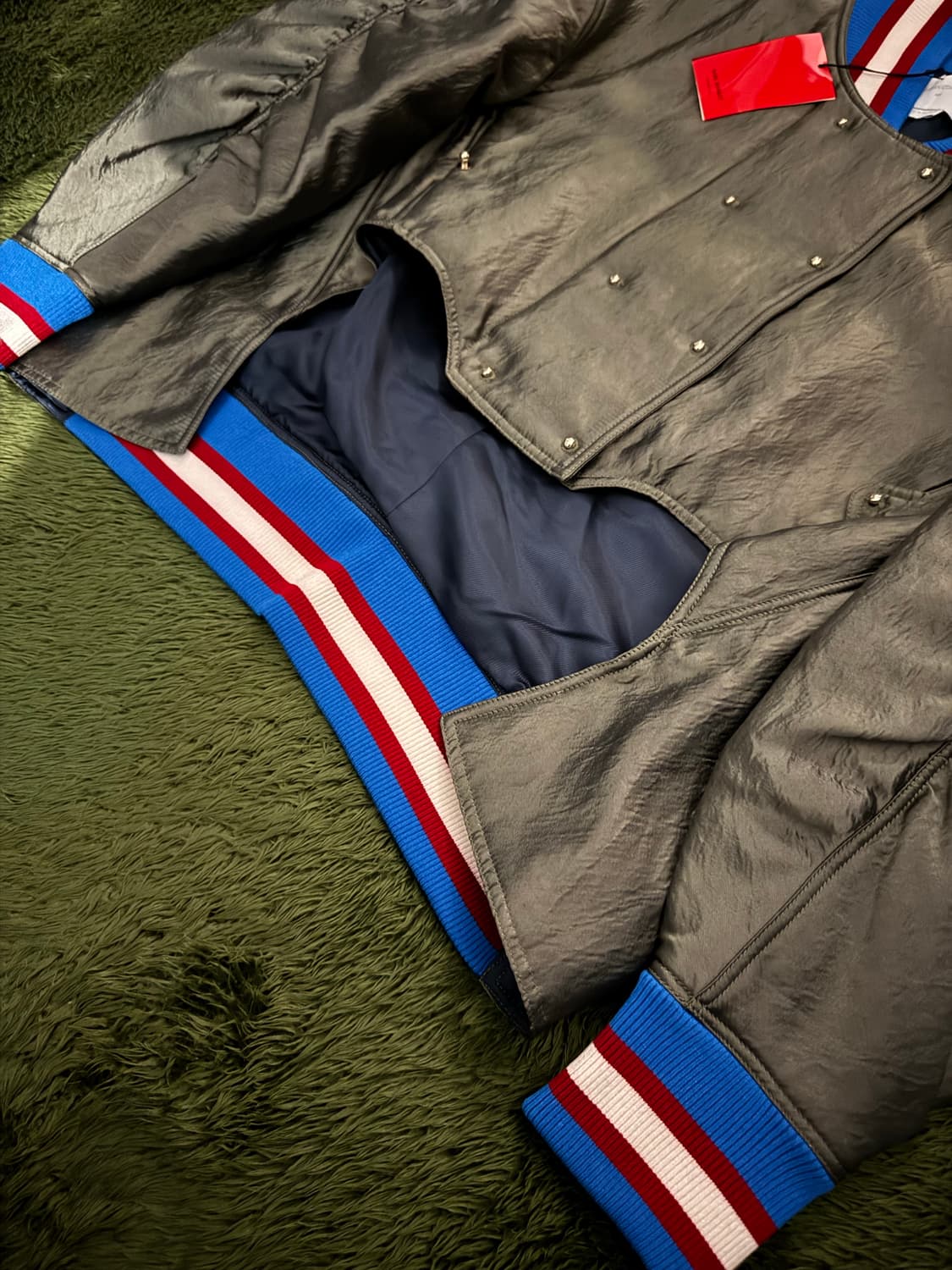 [36] Esteban Cortazar 에스테반 코르타자르 사틴 봄버 상품이미지3