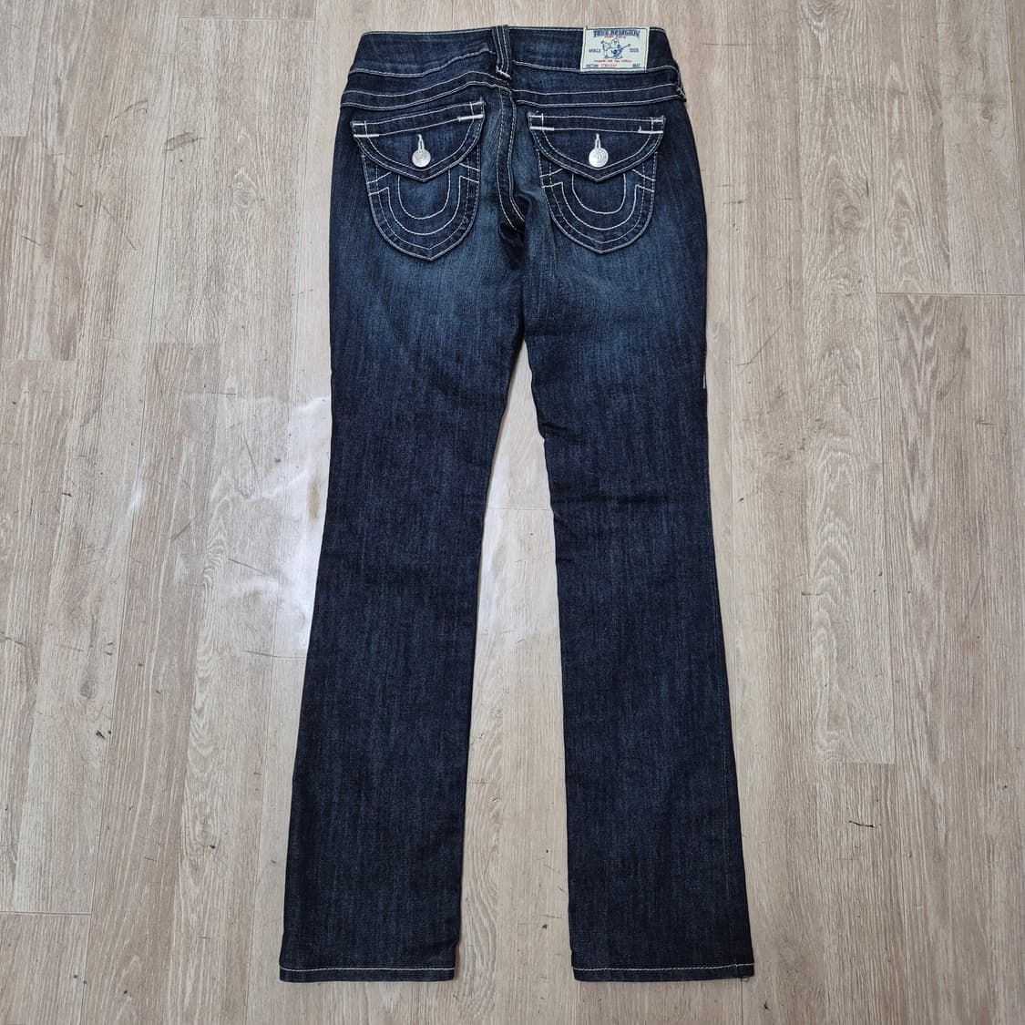 트루릴리전 여성 워싱 스트레이트 데님진 청바지 상품이미지4