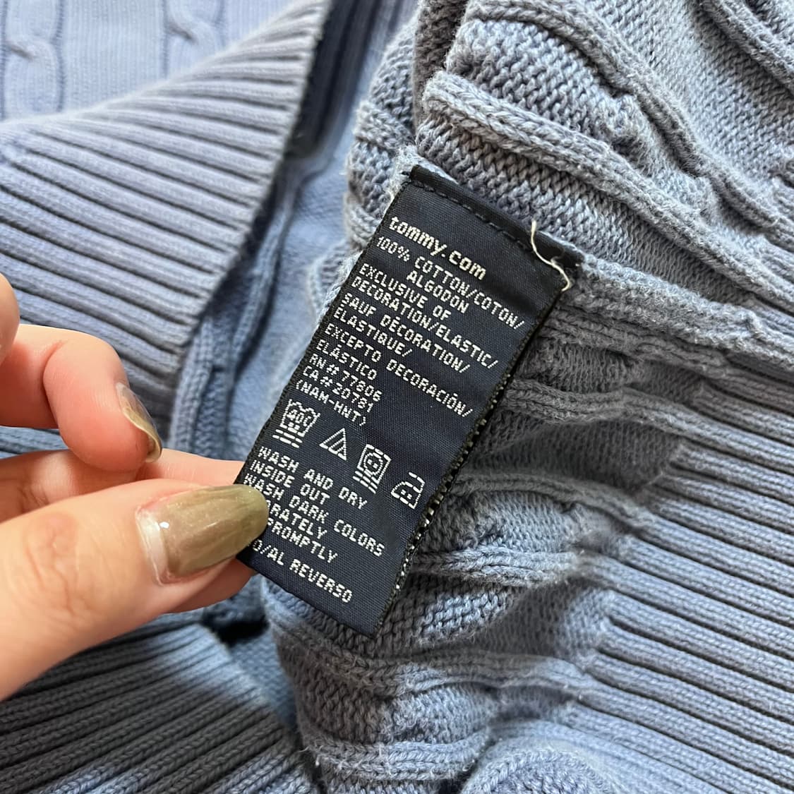 [정품] 타미 소라 꽈배기 월계수로고 니트 [ M ] 상품이미지5