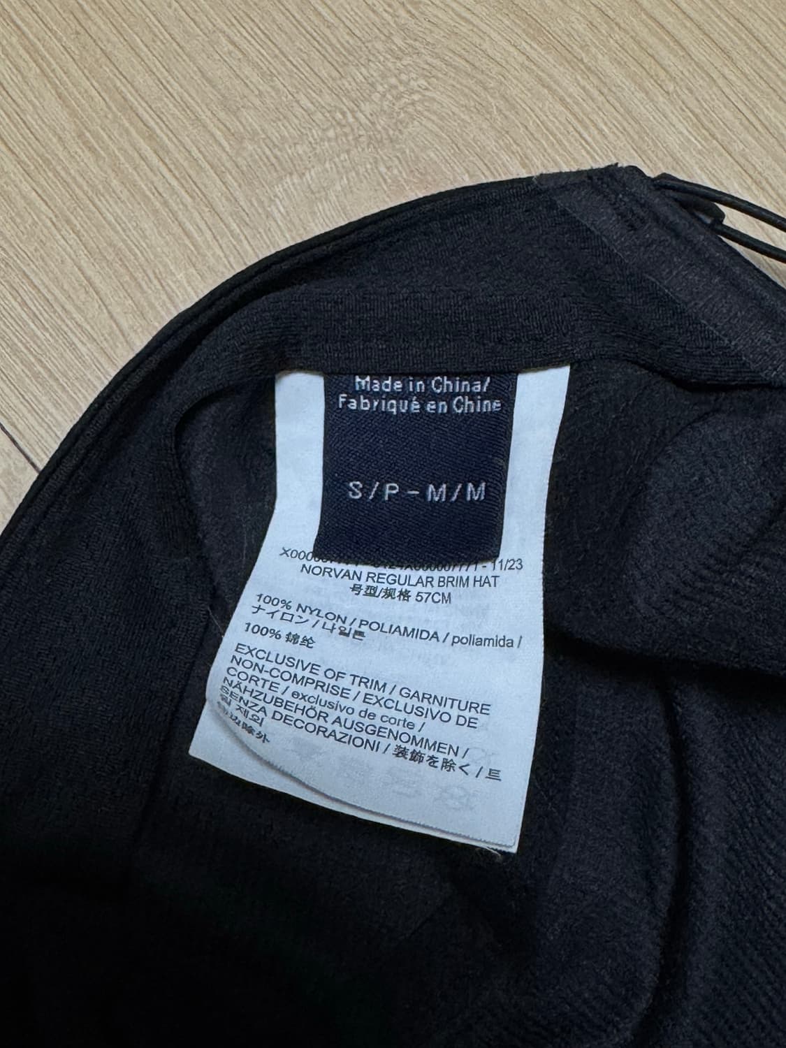 [S/M] 아크테릭스 노반 레귤러 브림 햇 블랙 상품이미지4