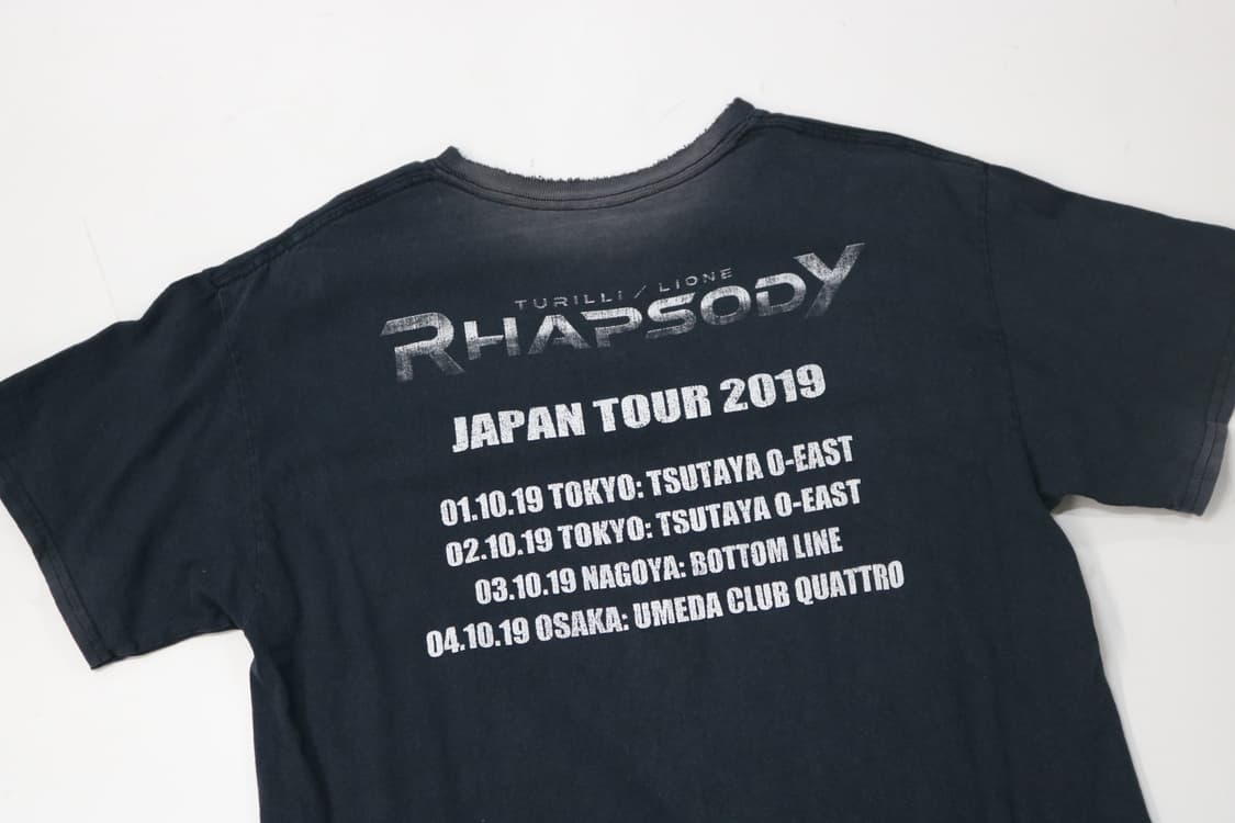 RHAPSODY 랩소디 2019 재팬 투어 빈티지 밴드 티셔츠 상품이미지7