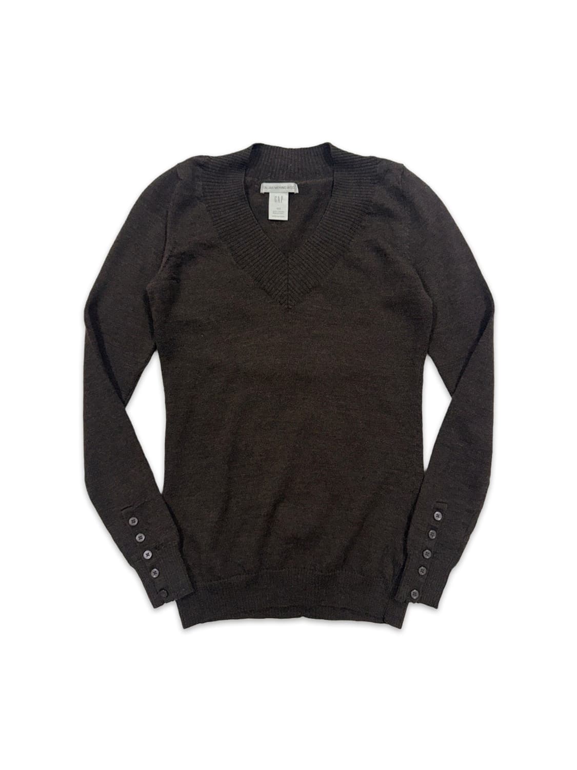 빈티지 GAP 브라운 양모 실림핏 니트 상품이미지1