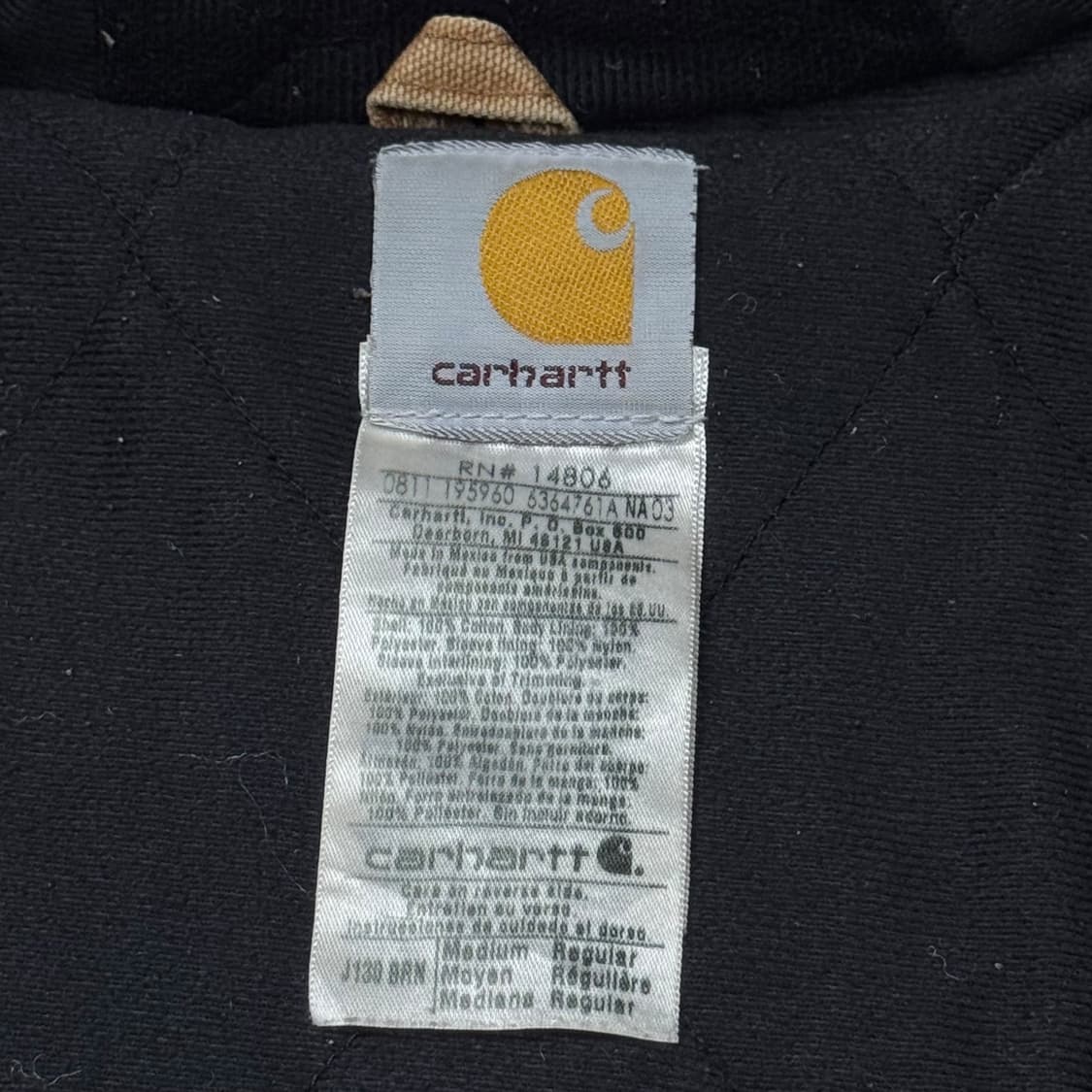 (M) 빈티지 칼하트 J130 BRN 덕 액티브 자켓 브라운 상품이미지7